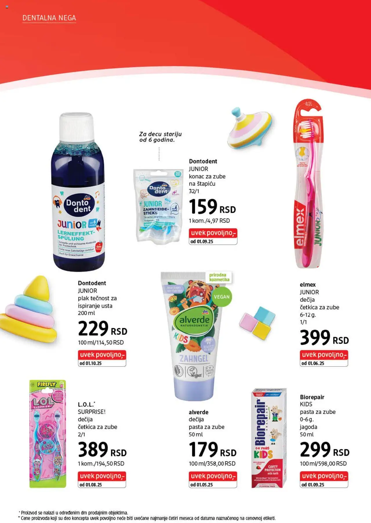 DM Drogerie katalog - važi od 01.10.2025 | Strana: 20 | Proizvode: Jagoda, Pasta za zube, Četkica za zube, Tečnost za ispiranje usta