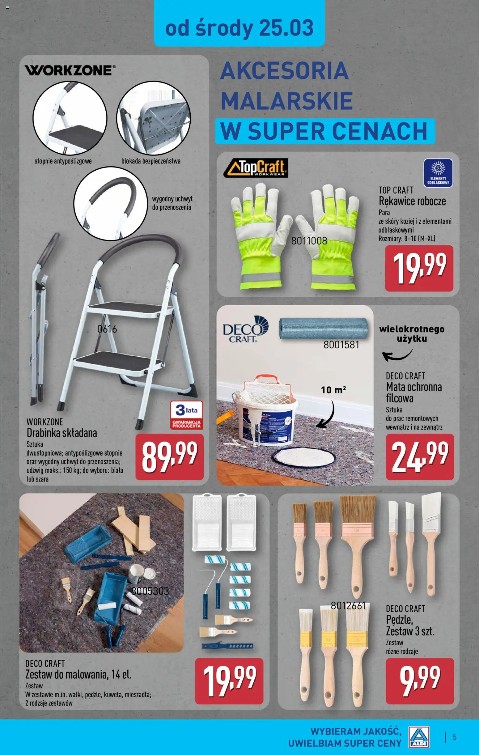 Aldi Polsko leták - Artykuły przemysłowe i tekstylia od 25.03.2026 | Strana: 5