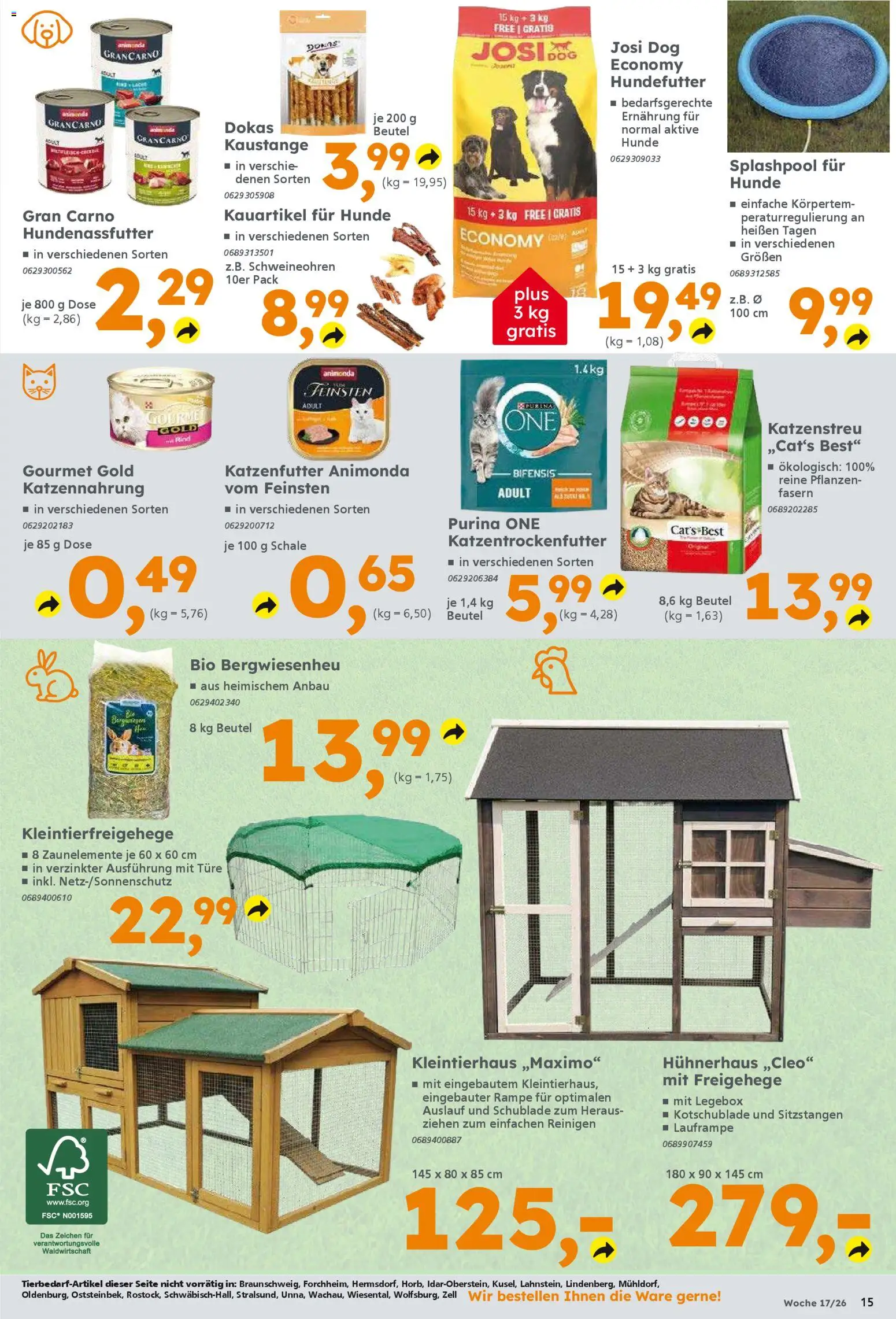 Globus Baumarkt Prospekt Dresden	 – gültig ab 20.04.2026 | Seite: 15 | Produkte: Purina one, Katzenfutter