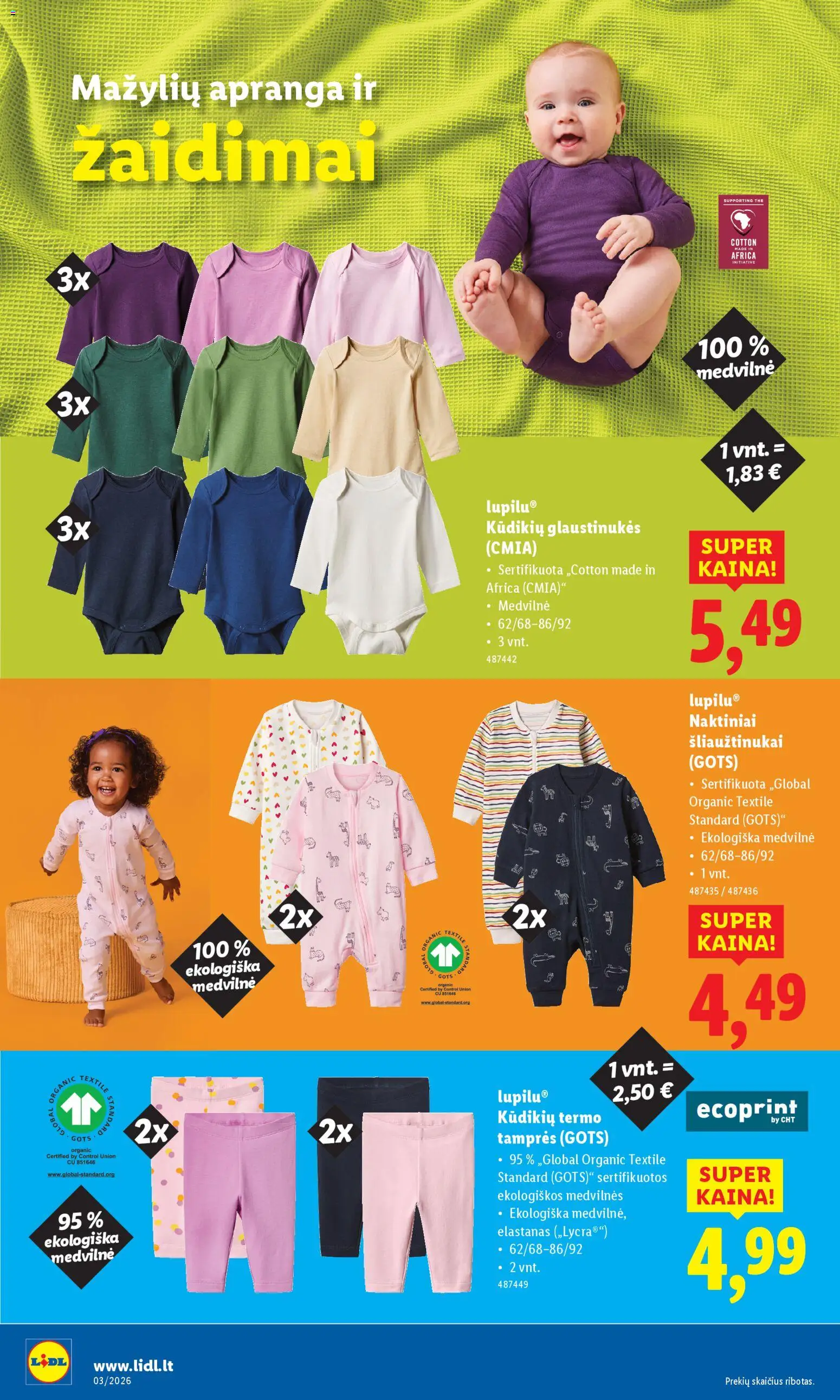 LIDL akcijos nuo 12.01.2026 | Puslapis: 26 | Prekių: Naktiniai, Tamprės