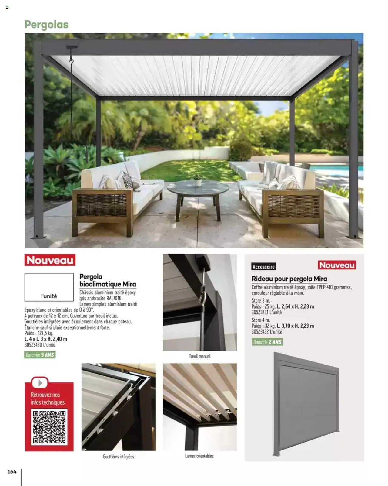  | Page: 164 | Produits: Poids, Store, Pergola, Rideau