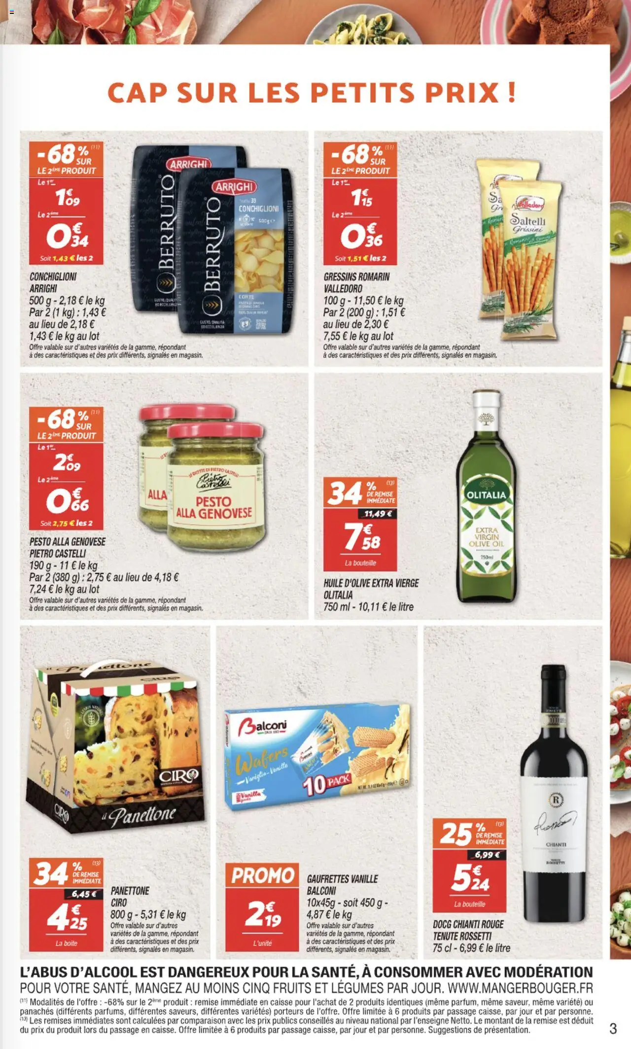  | Page: 3 | Produits: Olive, Huile D'olive, Panettone, Pesto