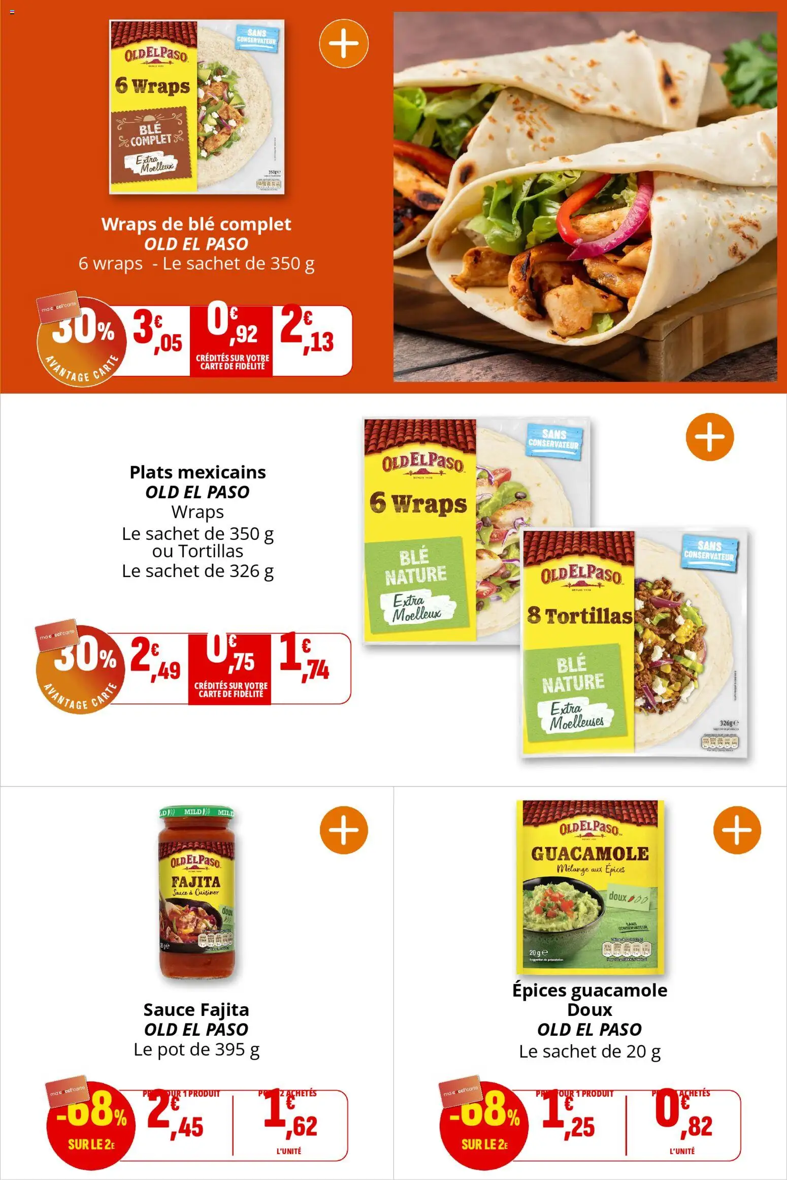 {H1} | Page: 28 | Produits: Tortillas, Guacamole