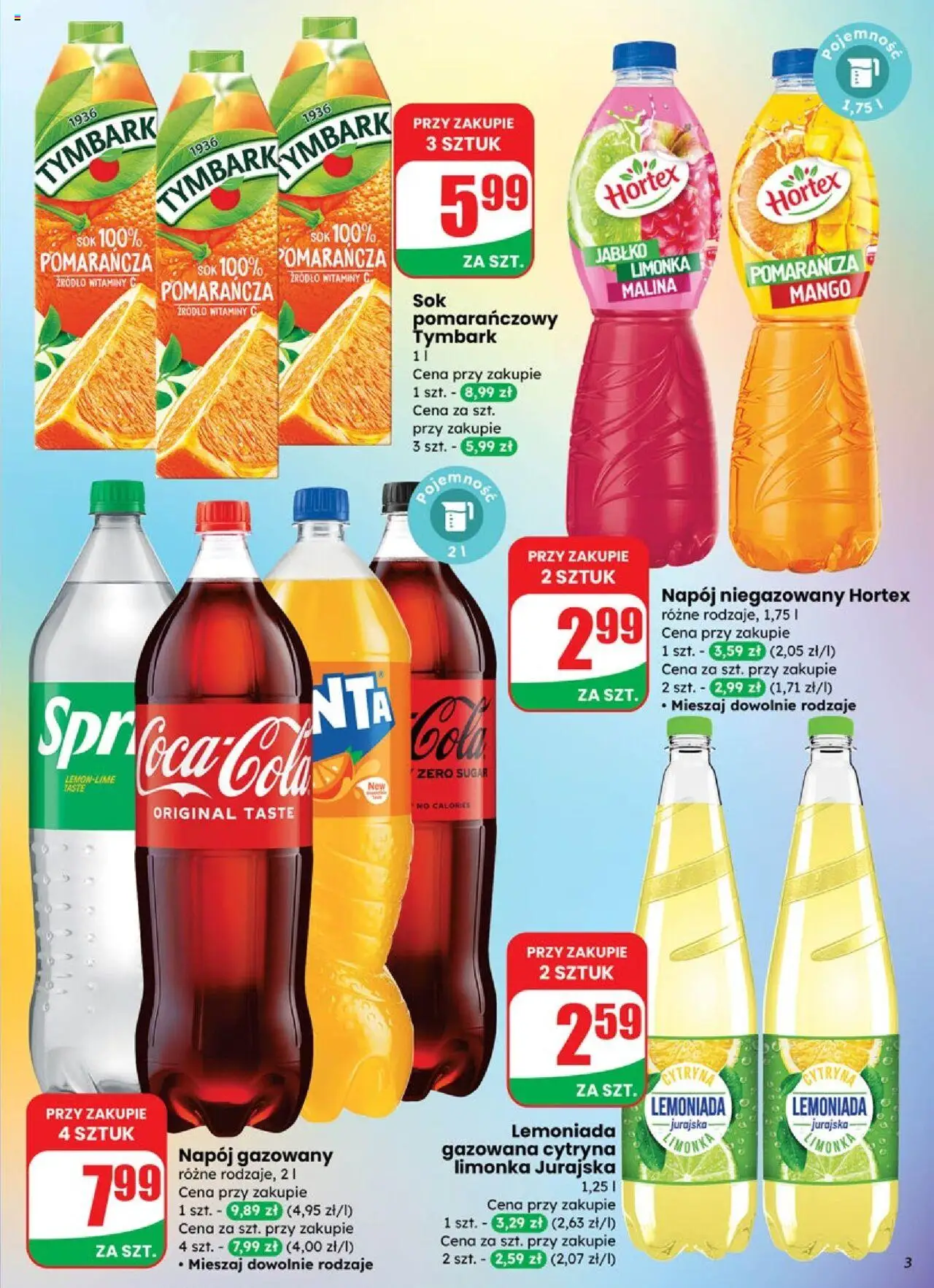 Dino Gazetka od 08.10.2025 | Strona: 3 | Produkty: Mango, Malina, Sok pomarańczowy, Sok