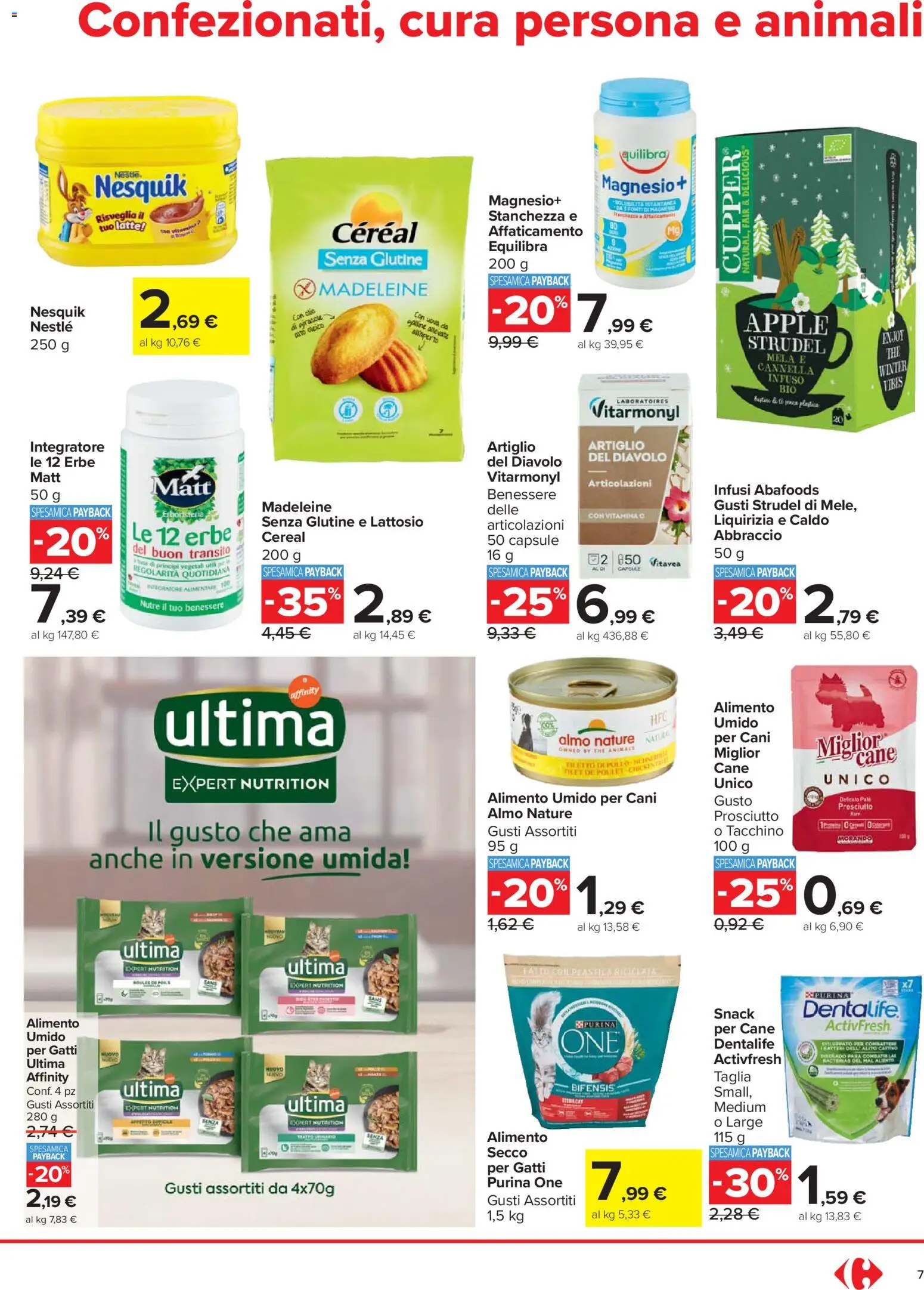 Volantino Carrefour del 27.11.2025 | Pagina: 7 | Prodotti: Paté, Pollo, Tacchino, The