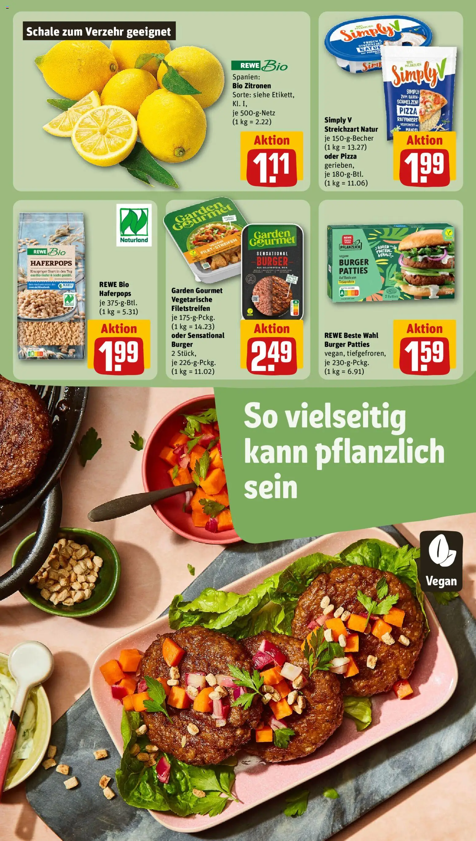 Rewe ihr Kaufpark Prospekt 	 – gültig ab 05.01.2026 | Seite: 21 | Produkte: Burger, Pizza, Zitronen