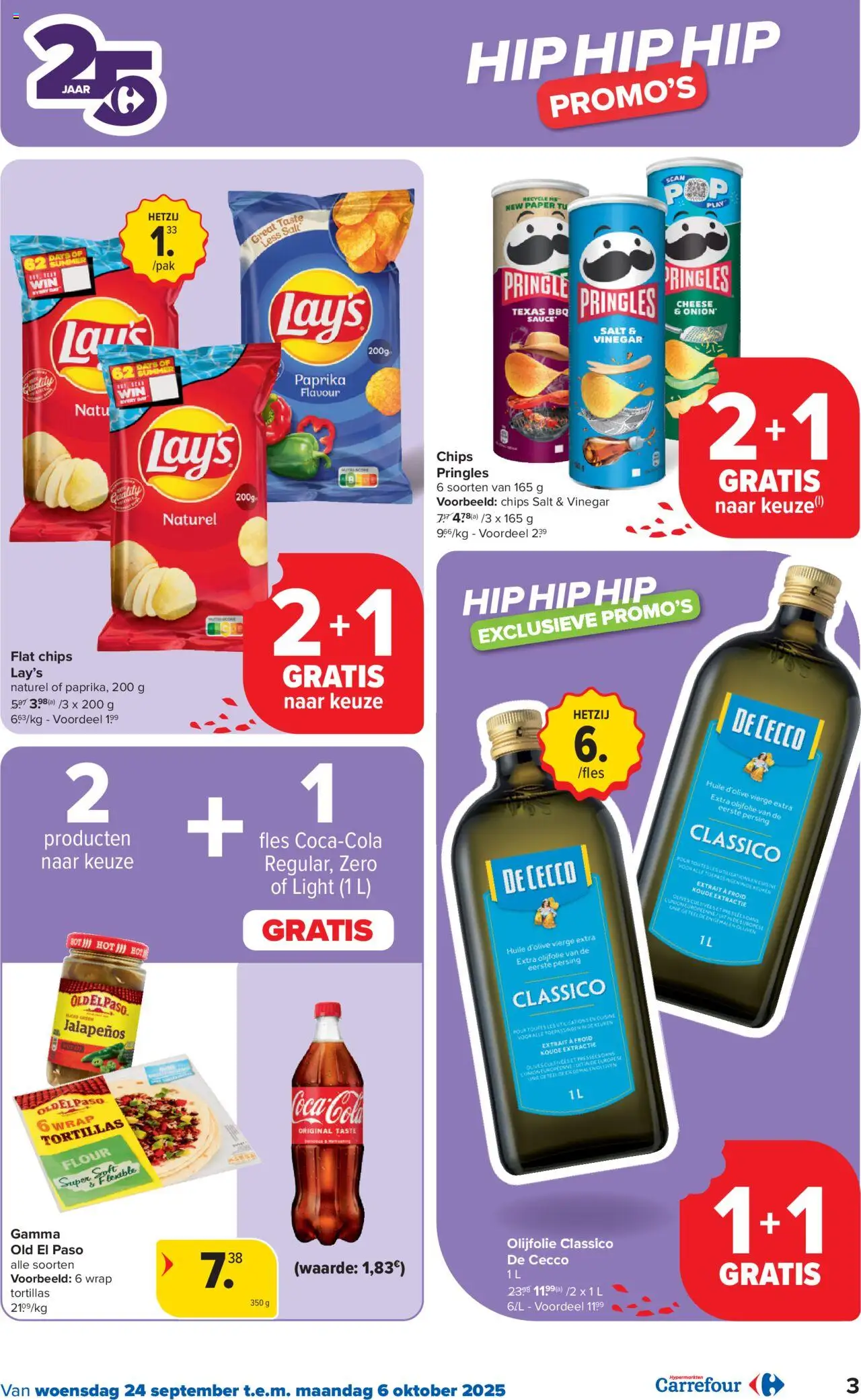 {H1} | Pagina: 3 | Producten: Fles, Olijfolie, Chips, Pringles