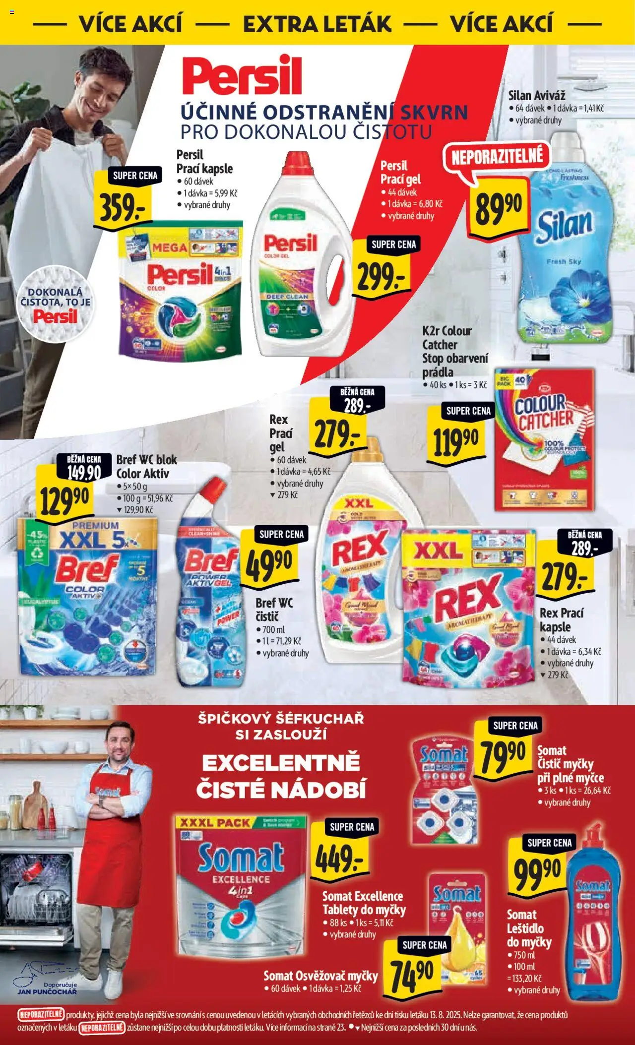 Albert leták - Hypermarket od 20.08.2025 | Strana: 54 | Produkty: Tablety do myčky, Prací gel, Wc, Persil