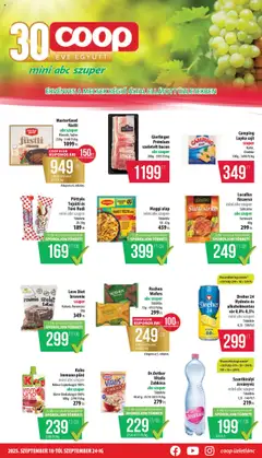 COOP - Mini & Abc & Szuper / Mecsek - amely érvényes a következő dátumtól: 18.09.2025