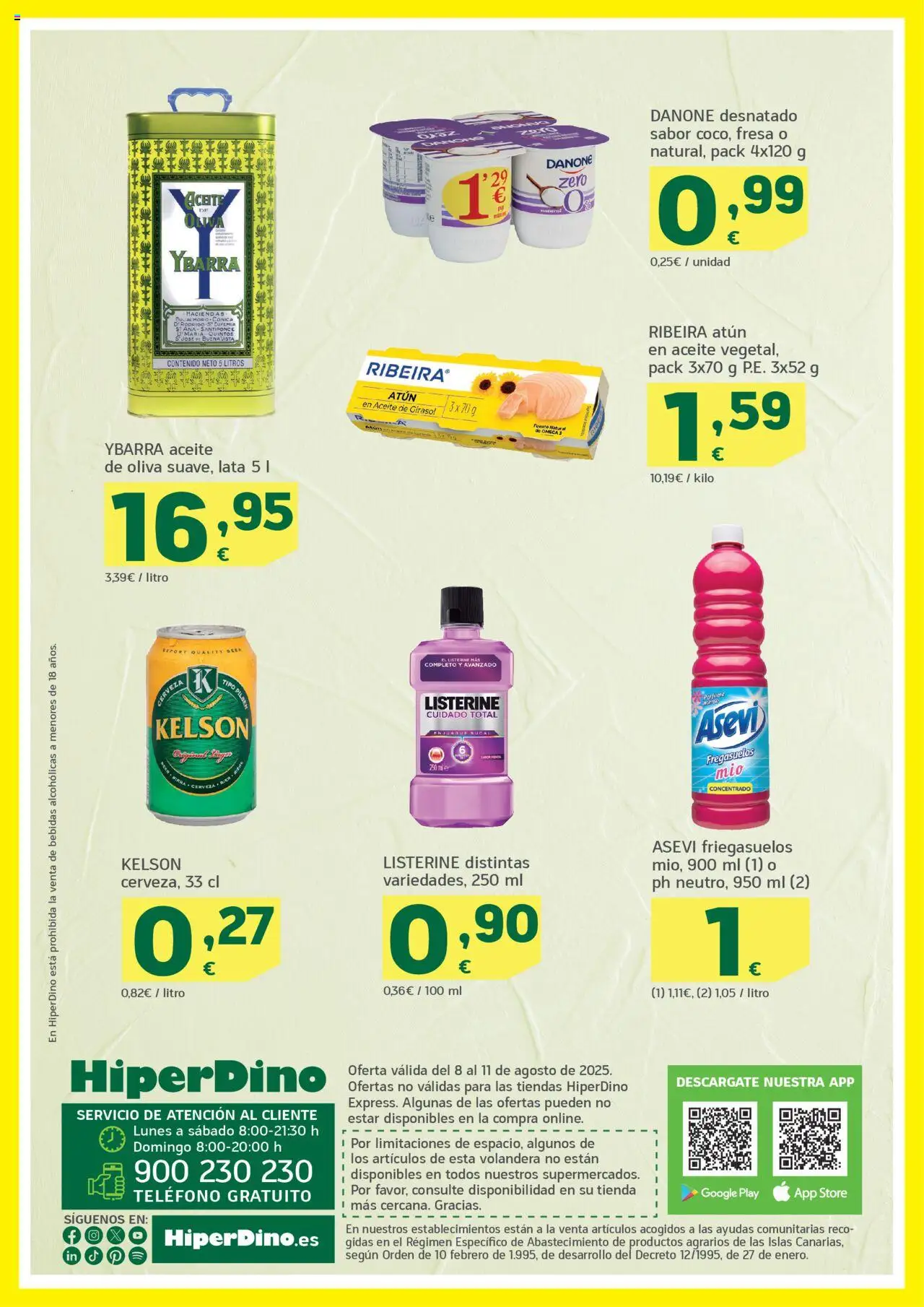 HiperDino folleto │ válido desde el 08.08.2025 | Página: 2 | Productos: Perfume, Δοχείο φοντί, Aceite de oliva, Teléfono