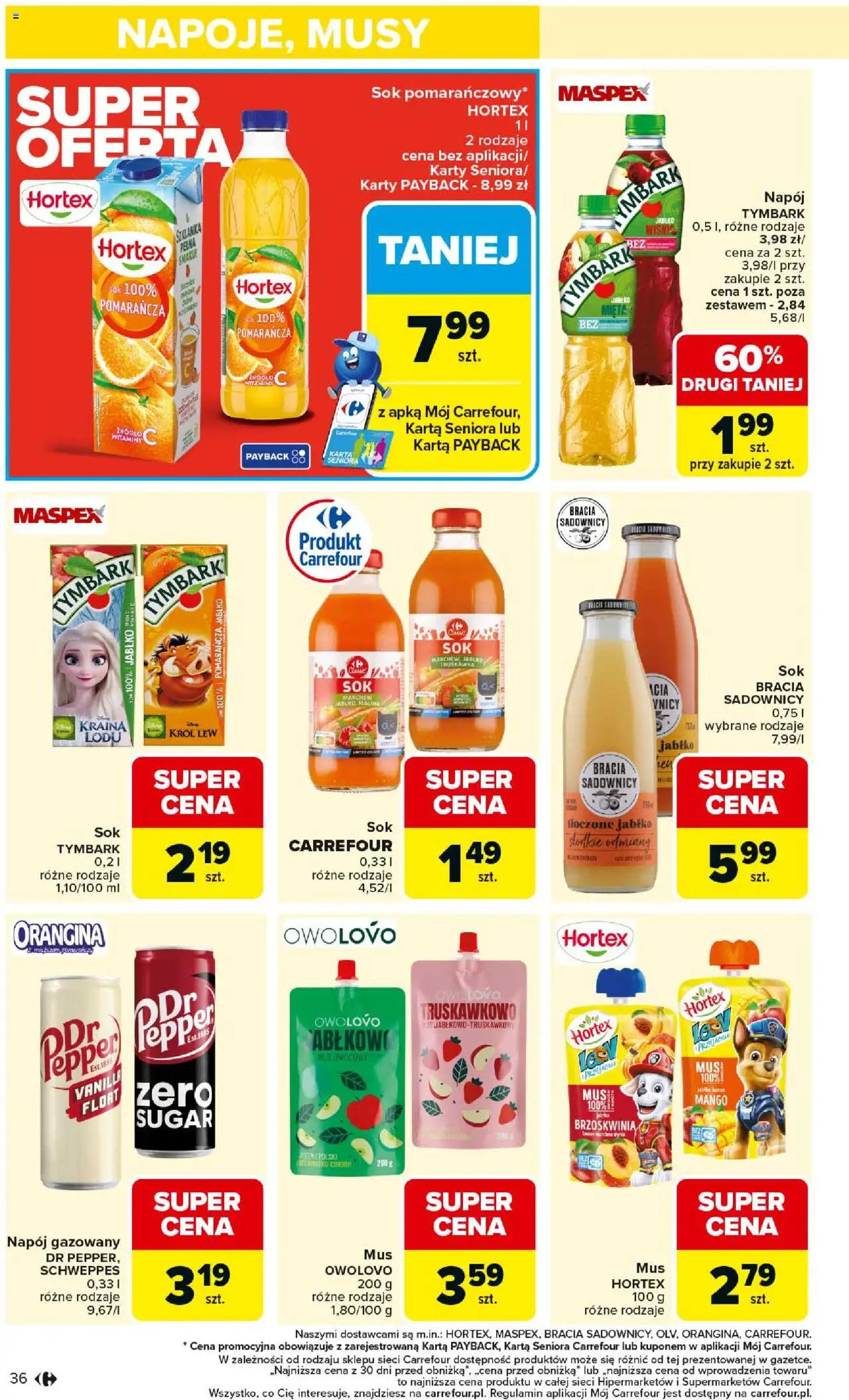 Carrefour Gazetka od 01.09.2025 | Strona: 38 | Produkty: Brzoskwinia, Karta, Mięta, Banan