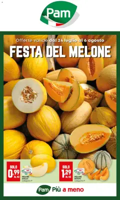 Anteprima del volantino PAM Festa del melone catalogo valido a partire dal 24.07.2025