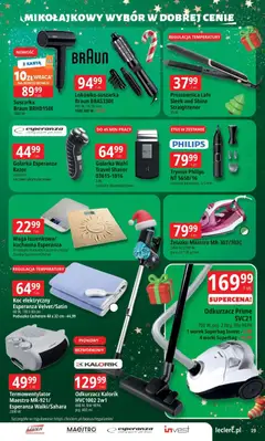 Pogląd oferty "E.Leclerc Gazetka" - ważna od 25.11.2025 | Strona: 29 | Produkty: Waga, Odkurzacz, Golarka, Poduszka