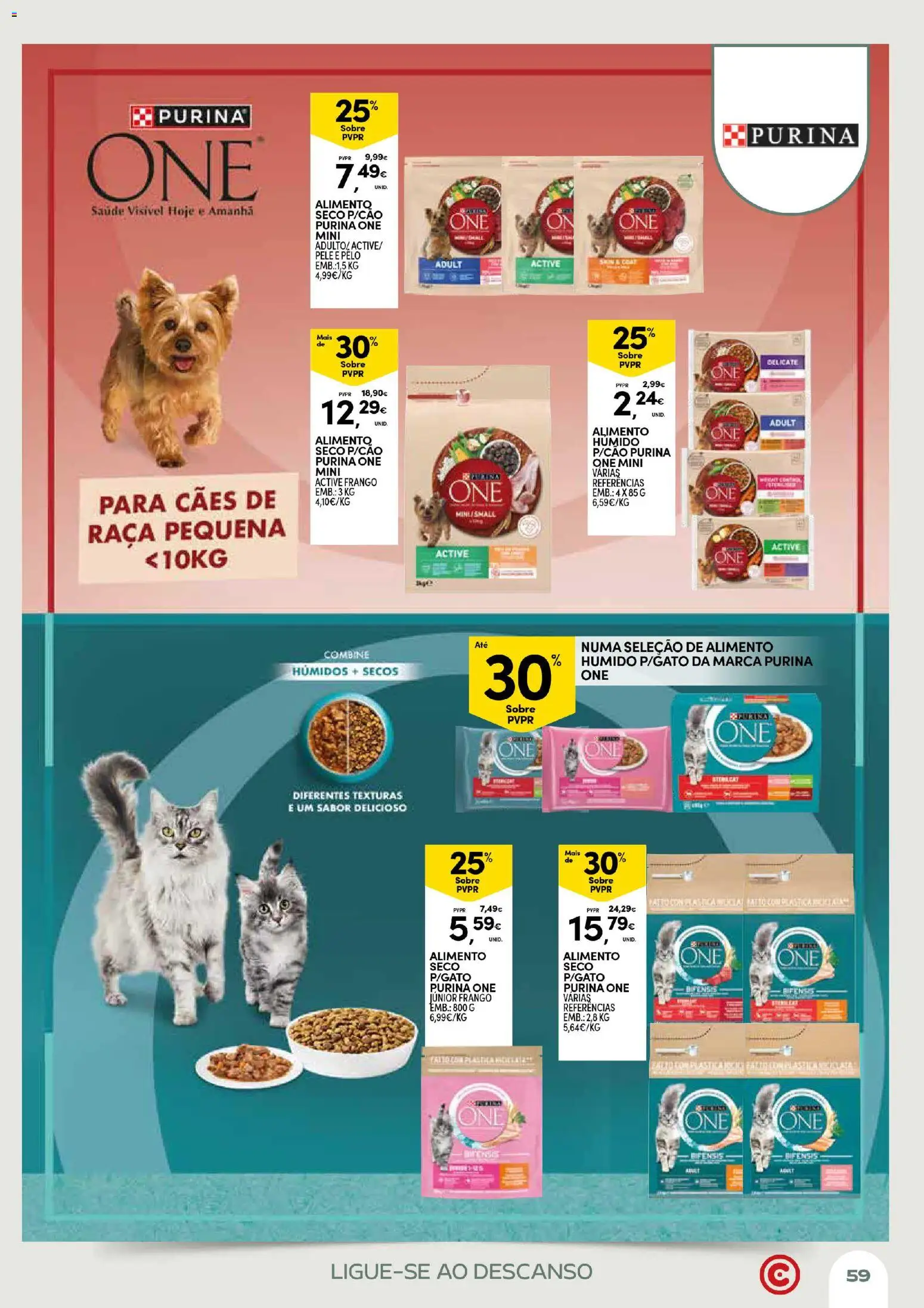 Continente Açores Momentos de pausa │ válido de 21.04.2026 | Página: 59 | Produtos: Purina one, Frango