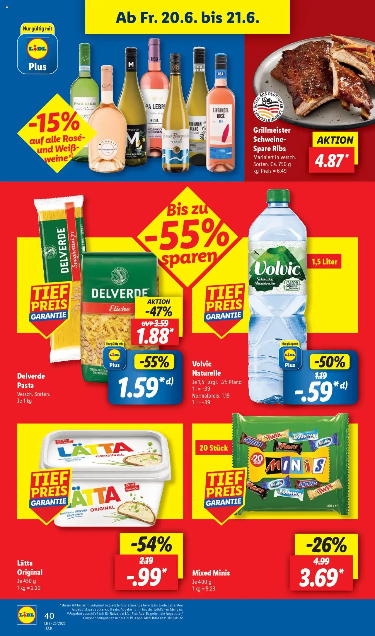Lidl Prospekt 	 - gültig ab dem 16.06.2025 | Seite: 56 | Produkte: Spare ribs, Mars, Lätta, Pasta