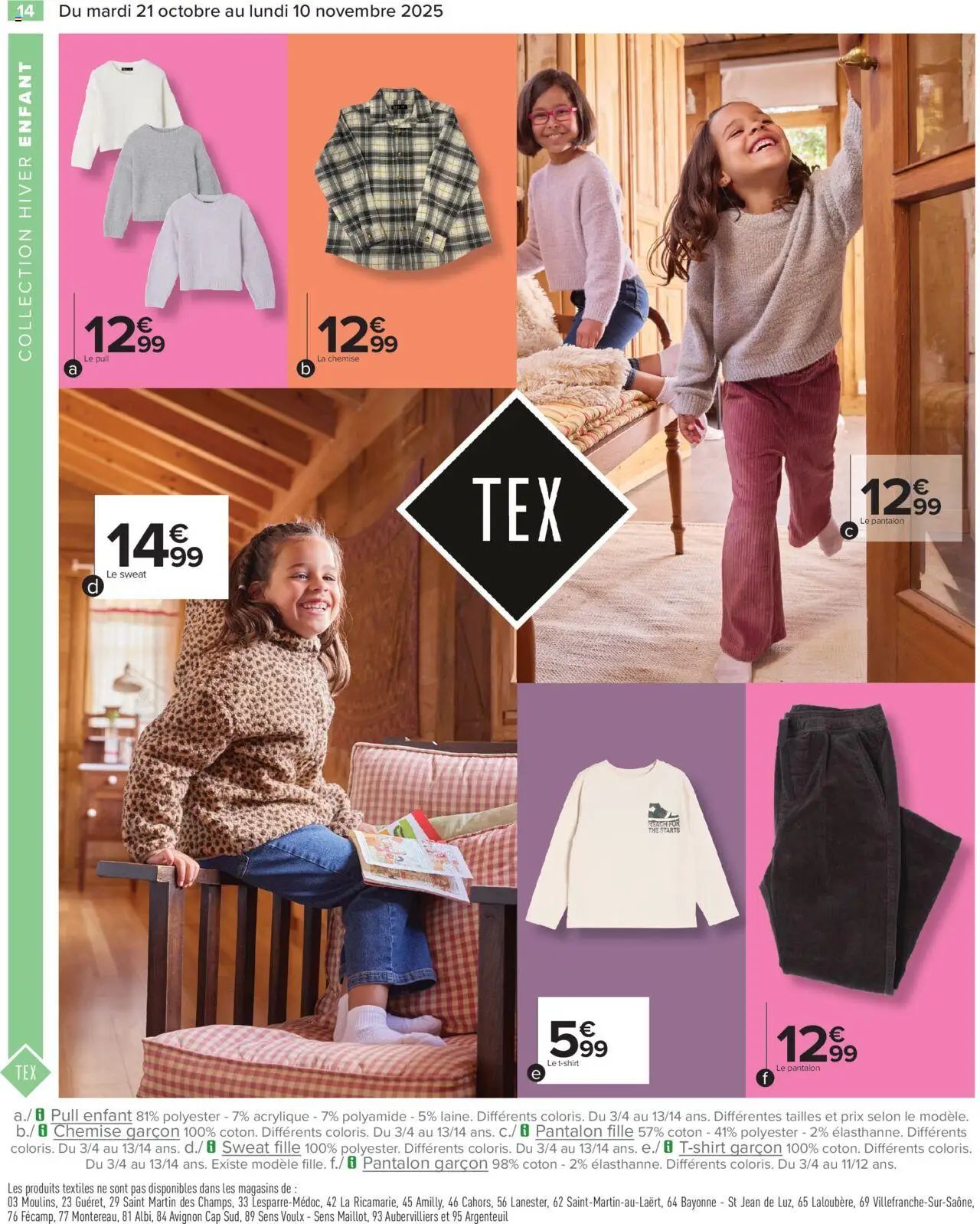 {H1} | Page: 14 | Produits: Chemise, Pull, Pantalon, Thé