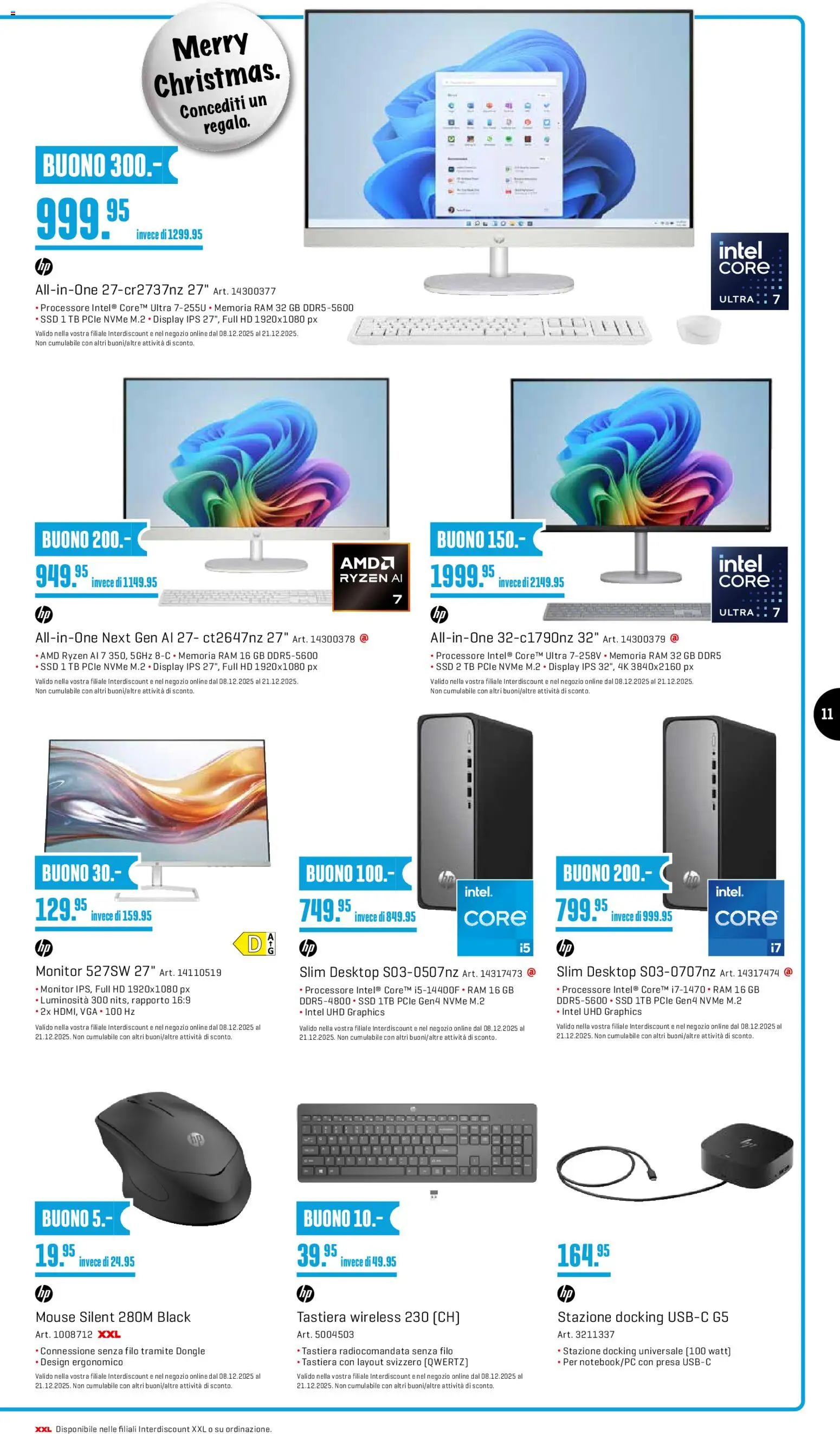 Interdiscount Aktionen IT – gültig ab 08.12.2025 | Seite: 11 | Produkte: Monitor