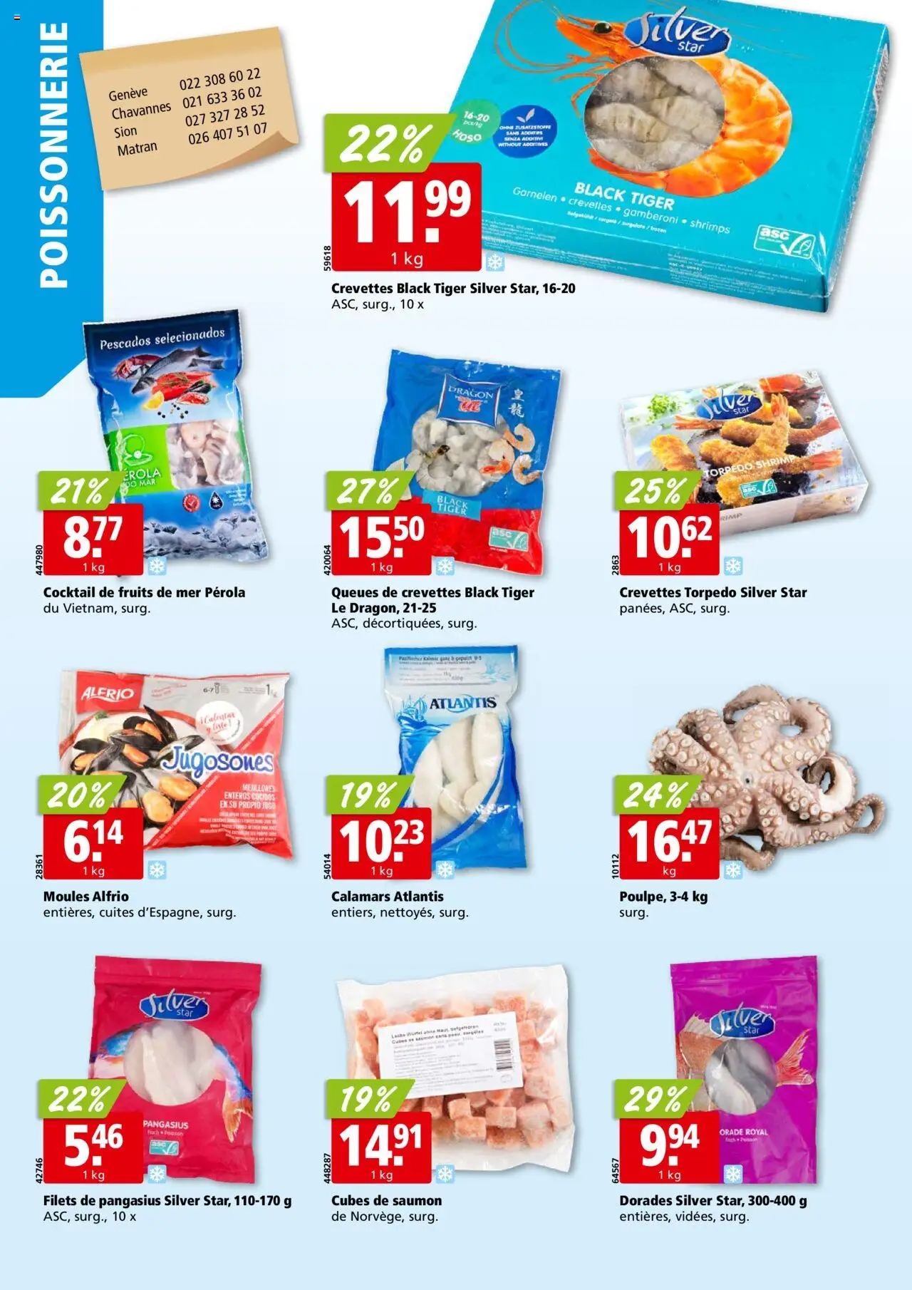 Aligro Aktionen Chavannes, Matran, Genève, Sion – gültig ab 15.09.2025 | Seite: 4 | Produkte: Garnelen, Lachs
