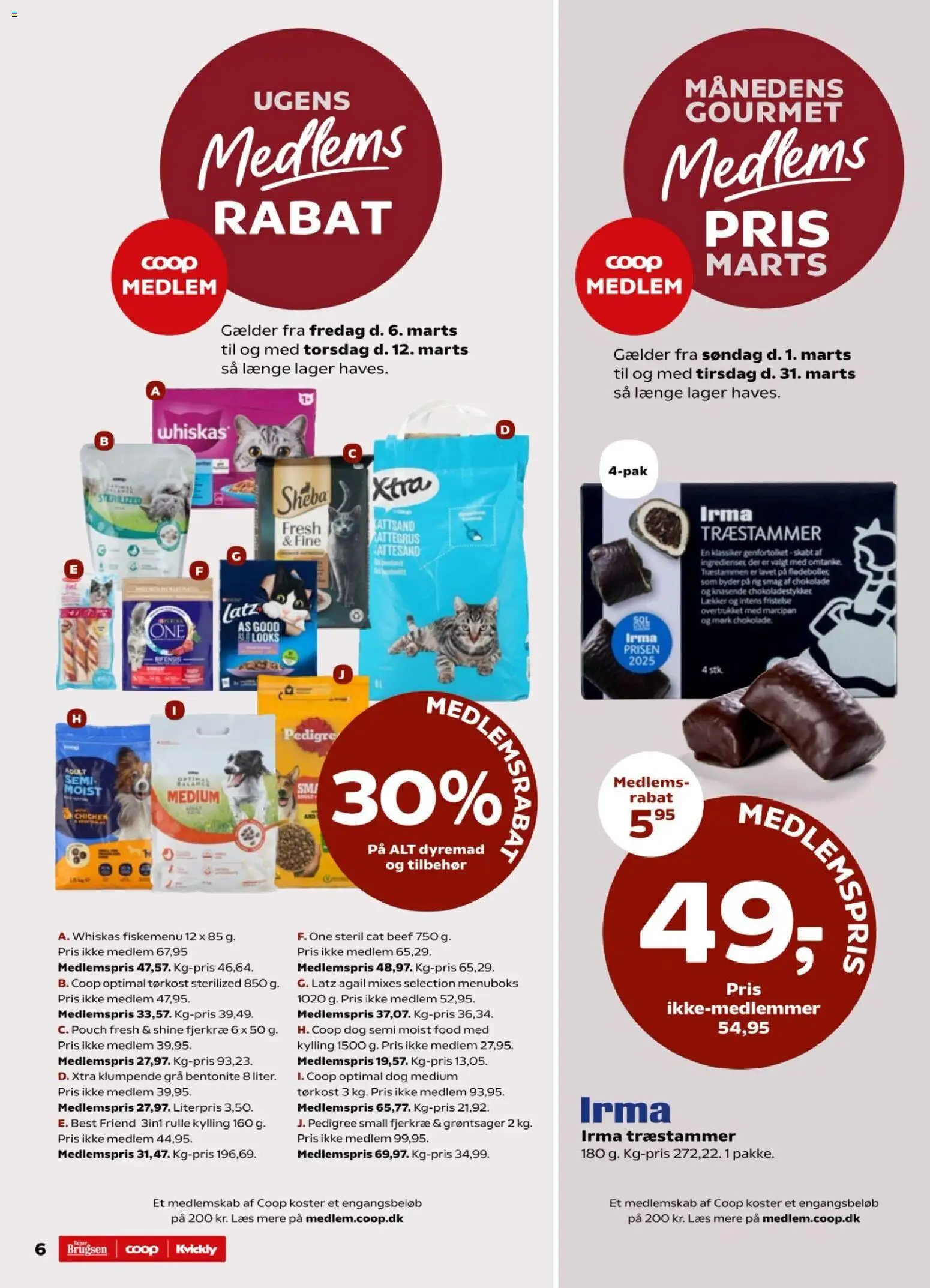 Super Brugsen tilbudsavis – gyldig fra 06.03.2026 | Side: 6 | Produkter: Chokolade, Marcipan, Søm