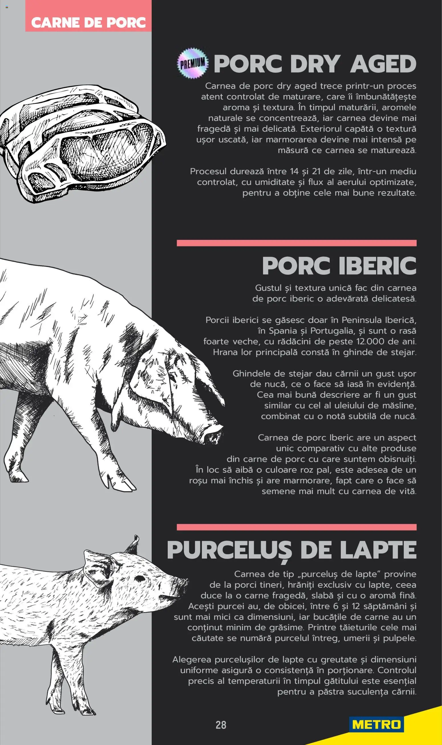 Noul catalog Metro – valabil de la 03.06.2025 | Pagină: 28 | Produse: Mici, Lapte, Carne De Porc, Pește
