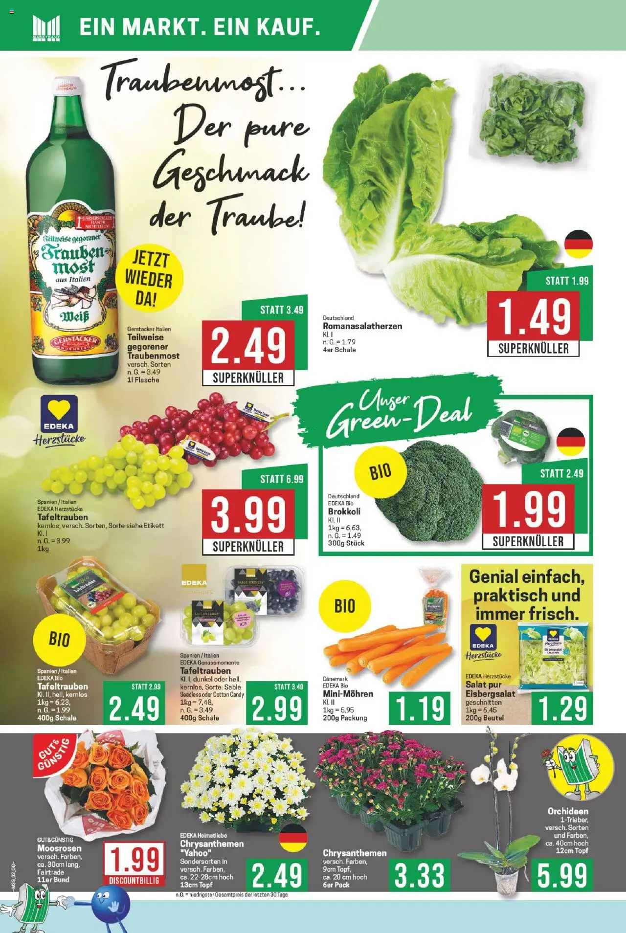 Marktkauf Prospekt 	 - gültig ab dem 11.08.2025 | Seite: 2 | Produkte: Eisbergsalat, Brokkoli, Salat