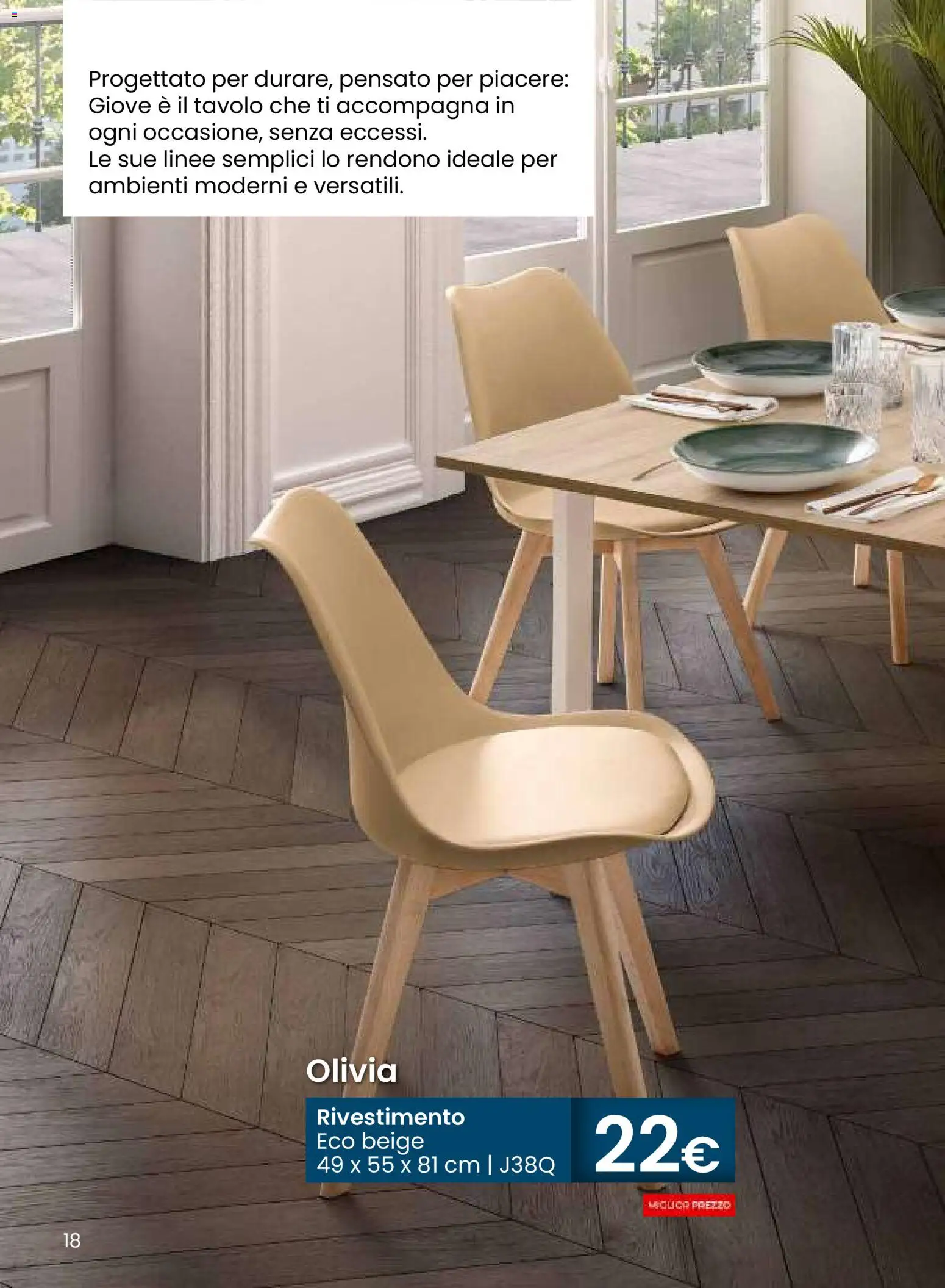 Volantino Mondo Convenienza del 28.10.2025 | Pagina: 18 | Prodotti: Tavolo