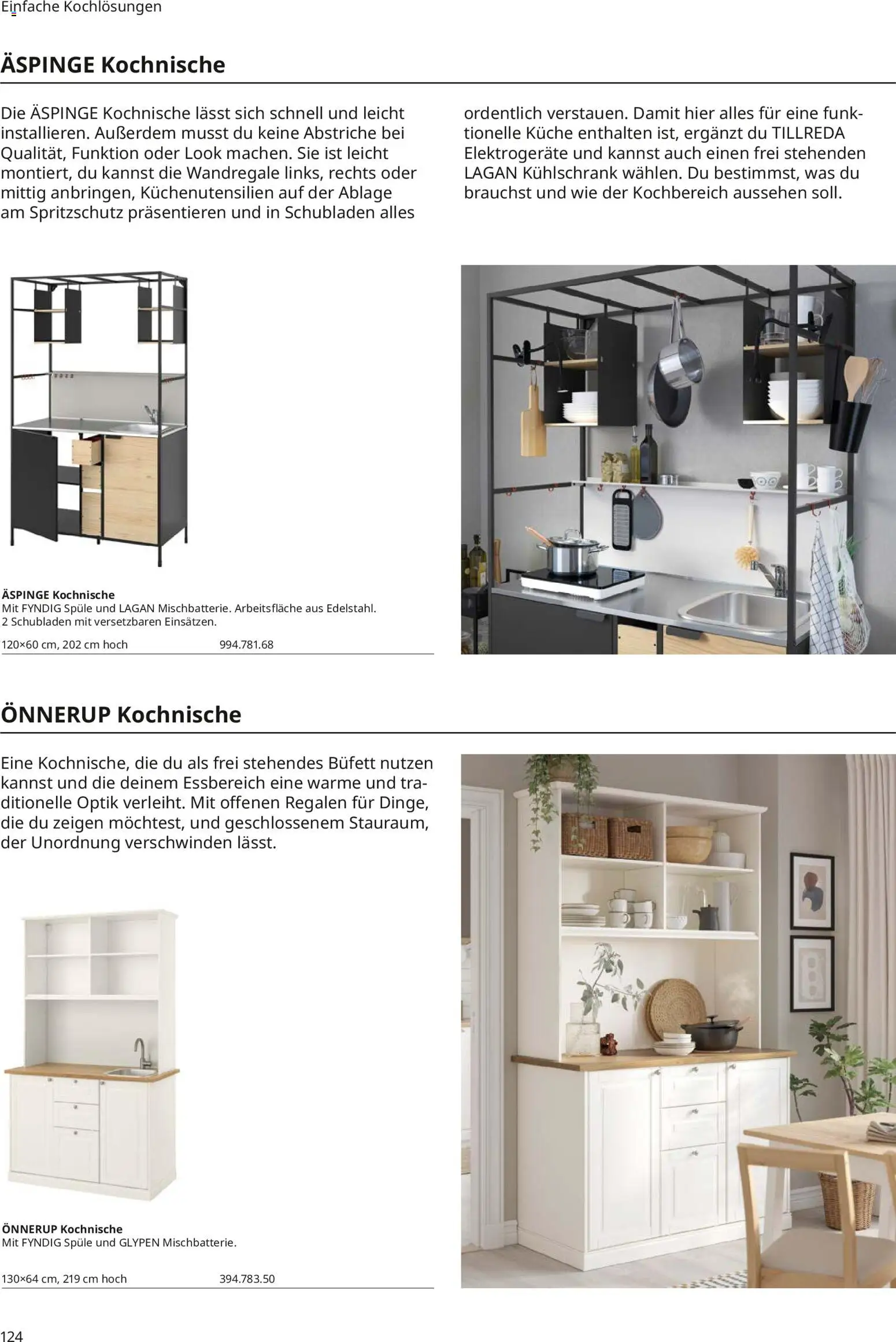 Ikea Küchen – gültig ab 30.09.2025 | Seite: 124 | Produkte: Küche, Kühlschrank