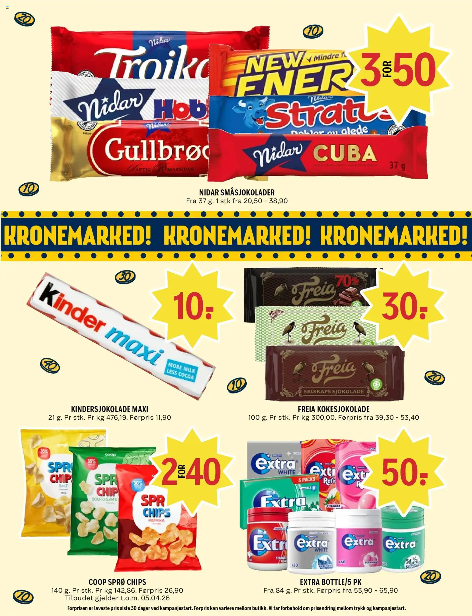 {H1} | Side: 8 | Produkter: Sjokolade, Paprika, Хінкалі, Суміш дитяча