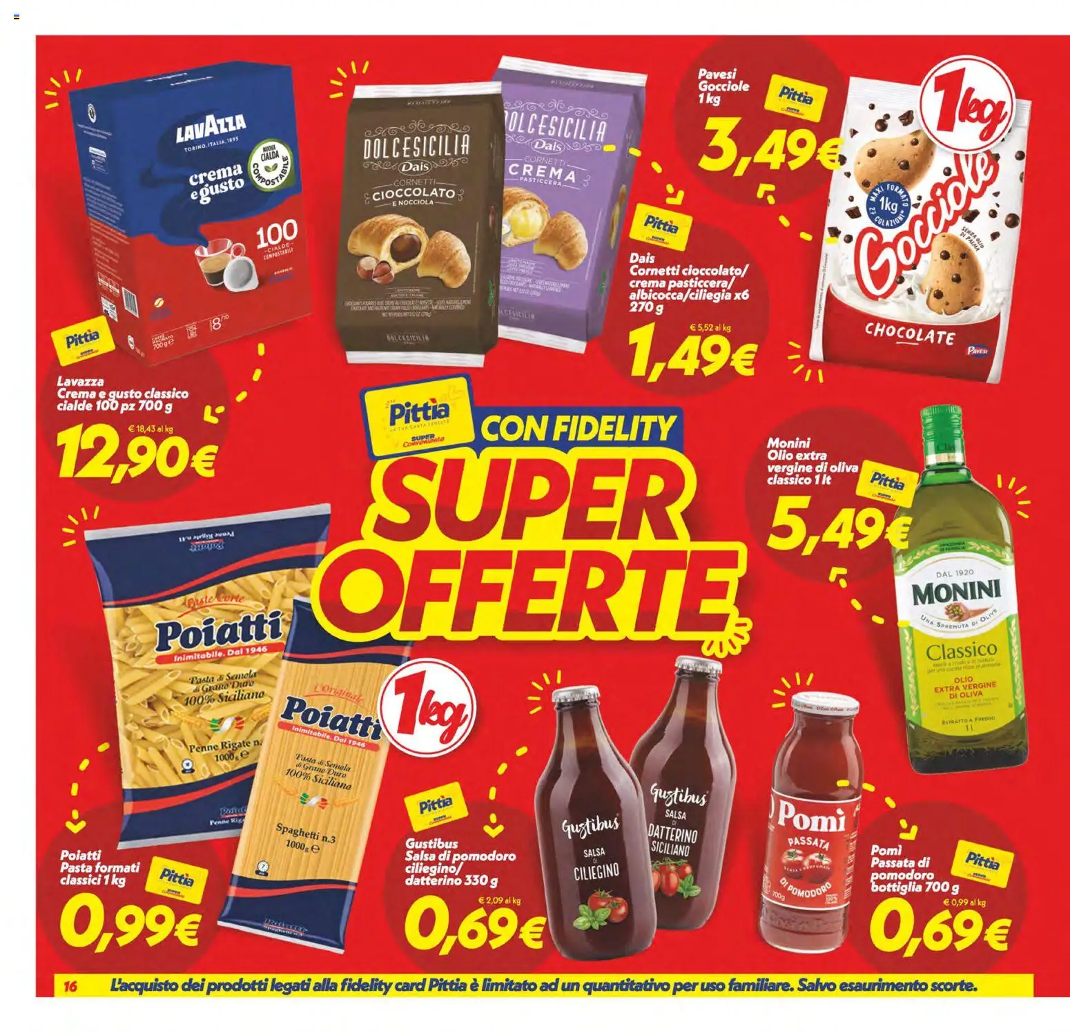 Volantino SuperConveniente del 27.12.2025 | Pagina: 16 | Prodotti: Cioccolato, Salsa, Olio, Penne