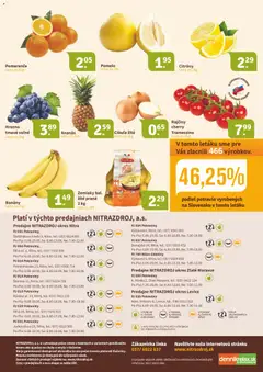 Nitrazdroj leták platný od 15.12.2025 | Strana: 16 | Produkty: Citróny, Ananás, Cibuľa, Hrozno