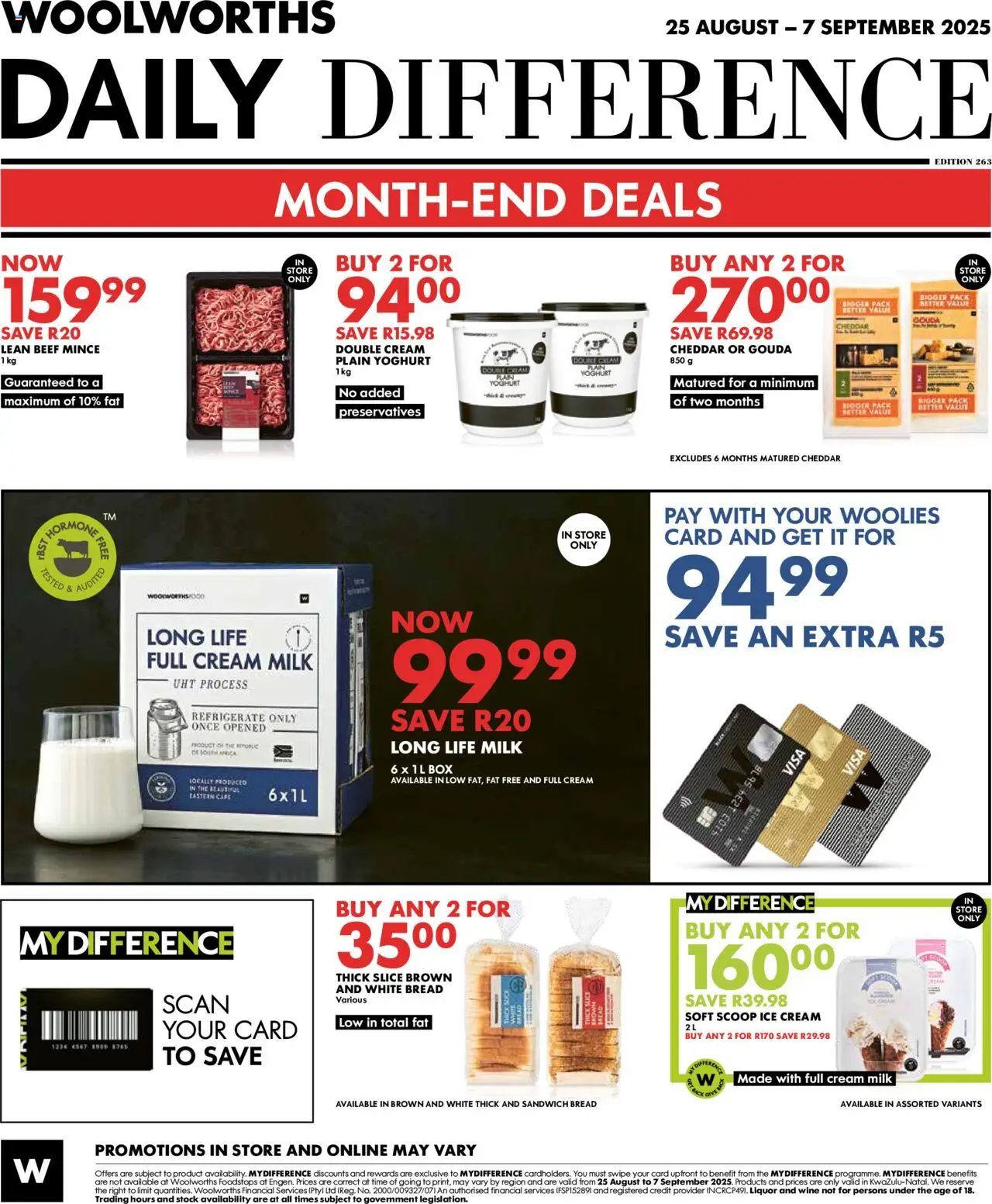 Woolworths Specials │ valid from 25.08.2025 | Page: 12 | Products: Box, Milk, Cream, Ice cream