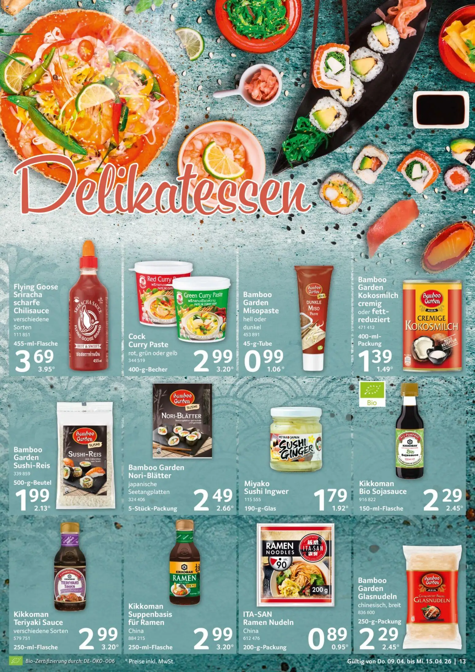 Selgros Prospekt 	 – gültig ab 09.04.2026 | Seite: 13 | Produkte: Nudeln
