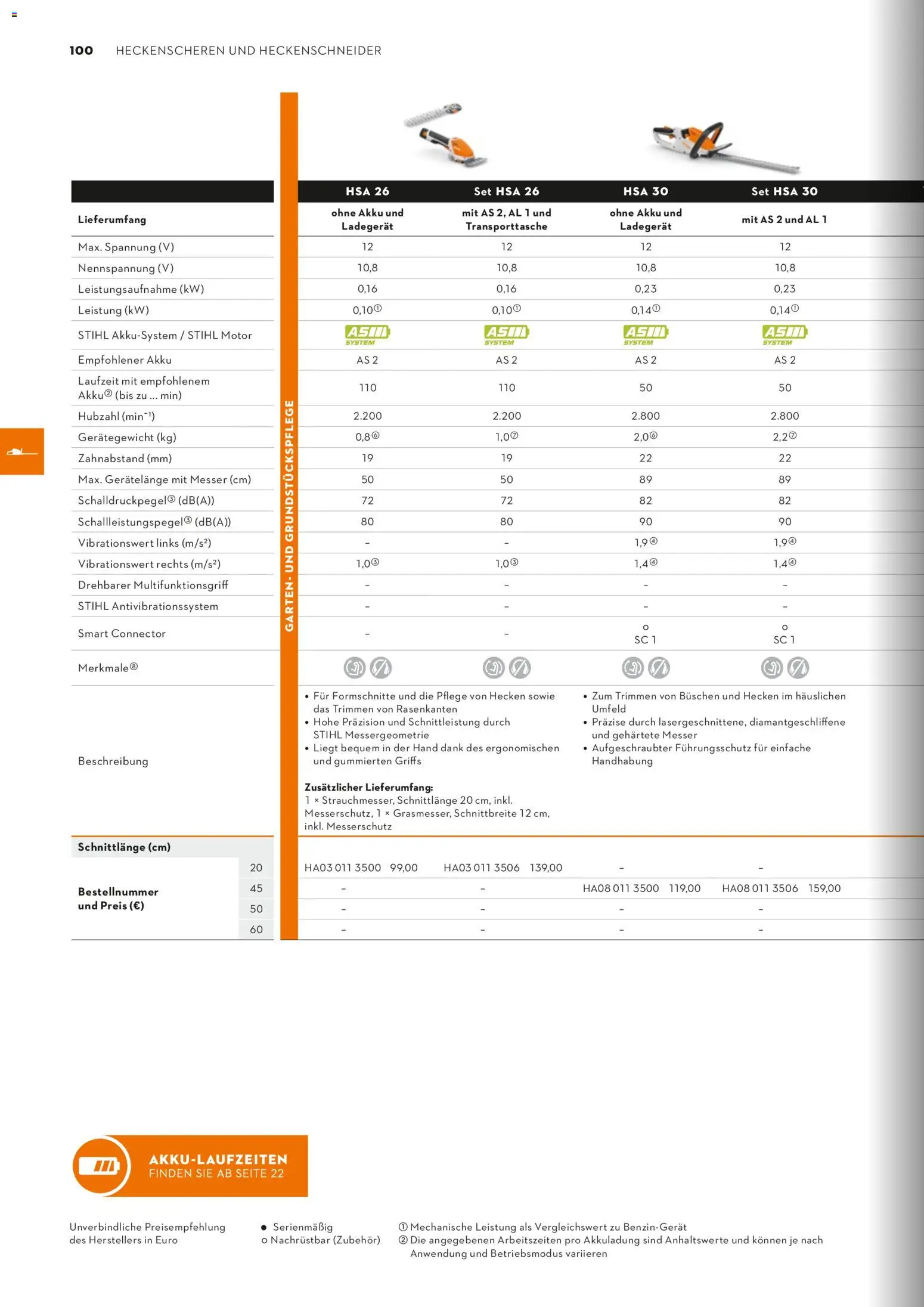 STIHL Katalog – gültig ab 01.01.2026 | Seite: 100 | Produkte: Ladegerät