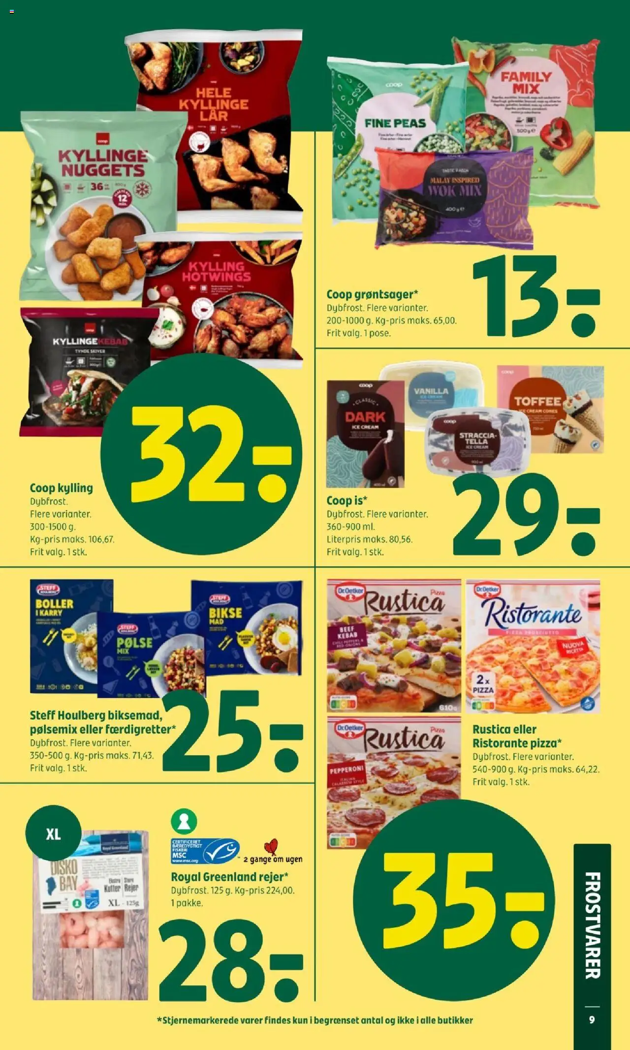 Coop 365 Tilbudsavis gyldig fra 14.08.2025 | Side: 11 | Produkter: Karry, Nuggets, Kebab, Rejer