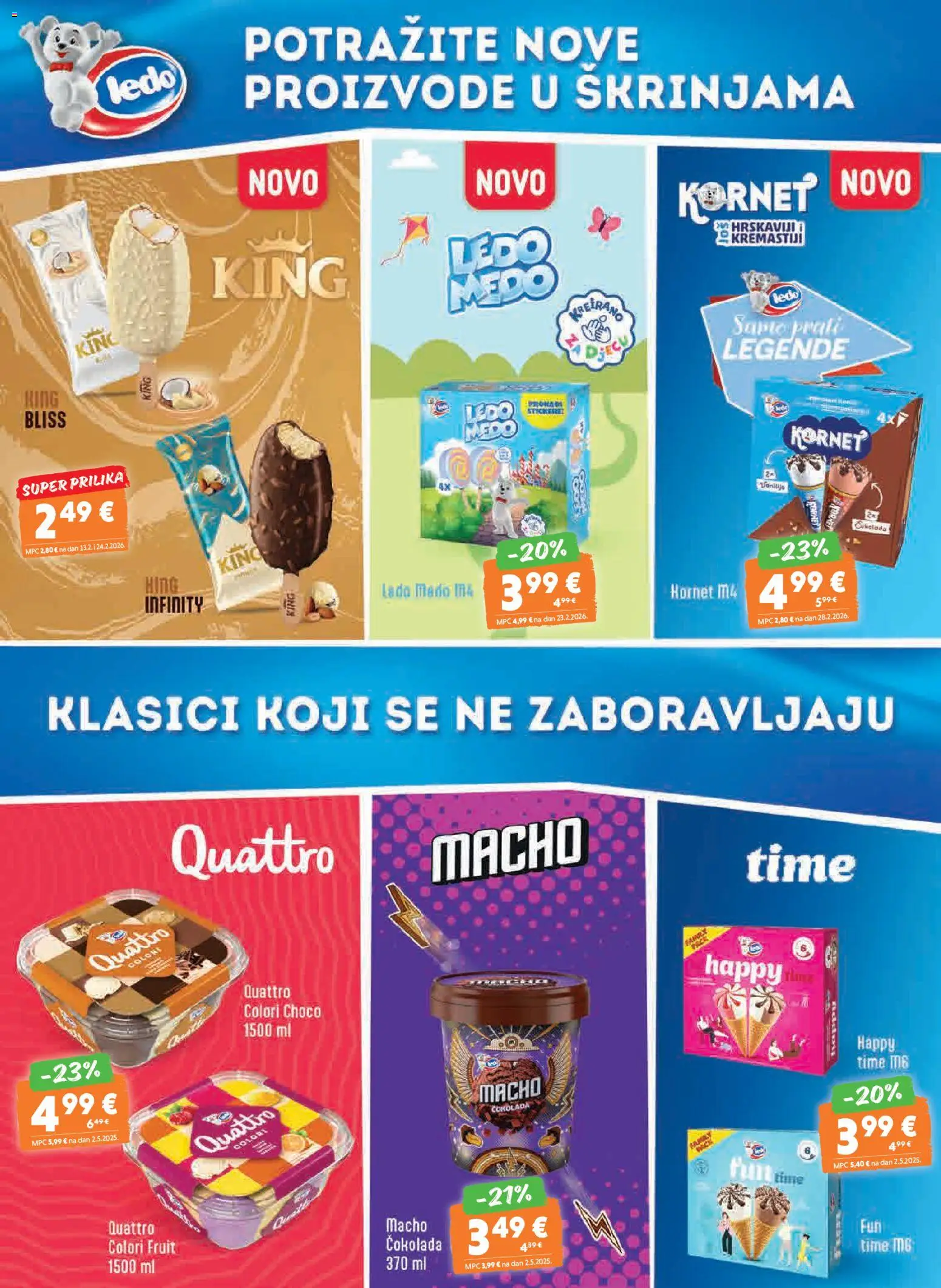 Studenac katalog | vrijedi od 29.04.2026 | Stranica: 15 | Proizvodi: Čokolada, Ledo, Kornet