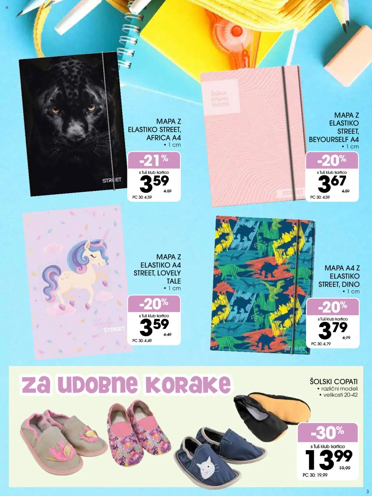 Tuš katalog │ velja od 18.06.2025 | Stran: 3 | Izdelki: Mapa, Copati