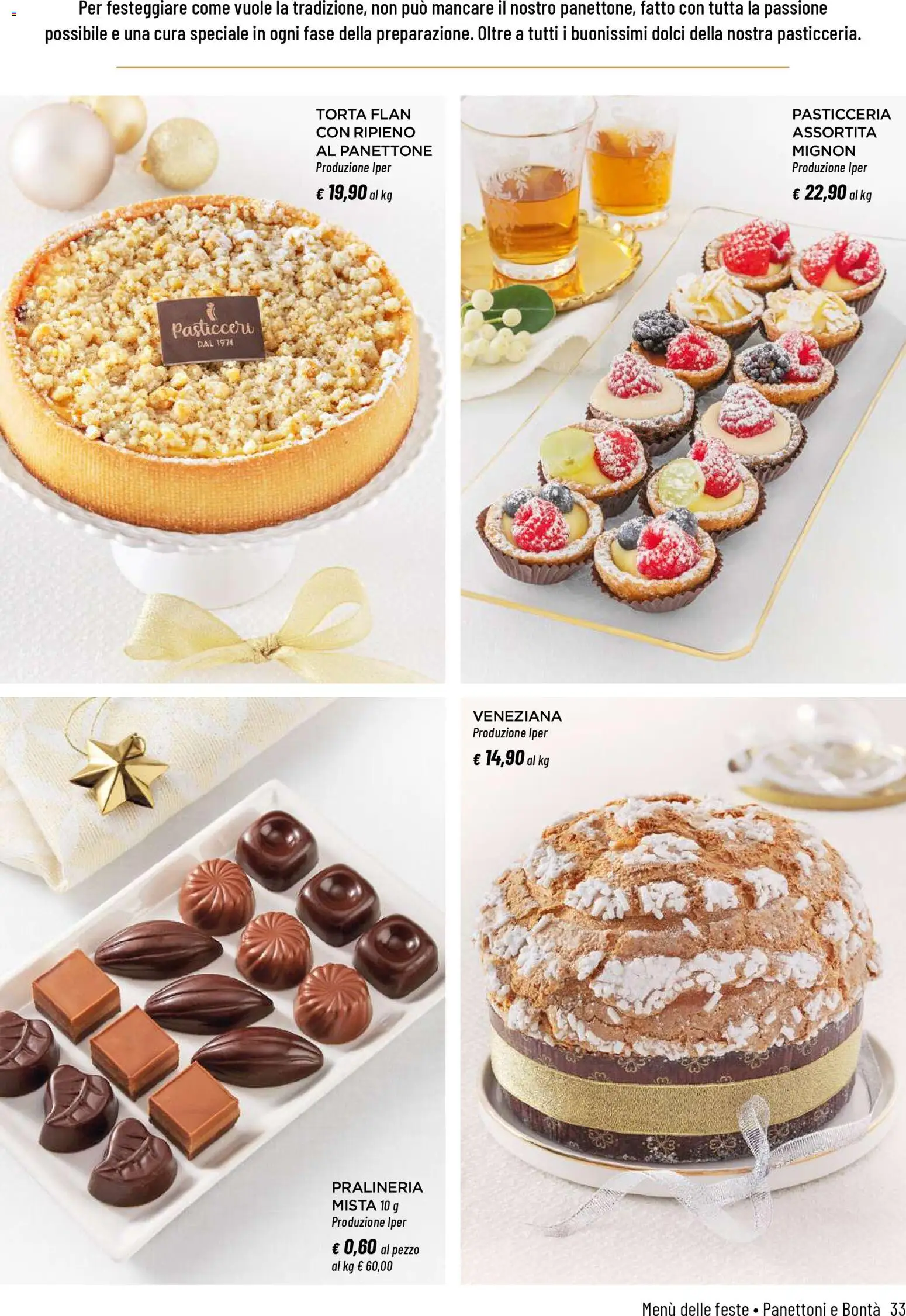 Volantino Iper del 04.12.2025 | Pagina: 33 | Prodotti: Panettone, Torta