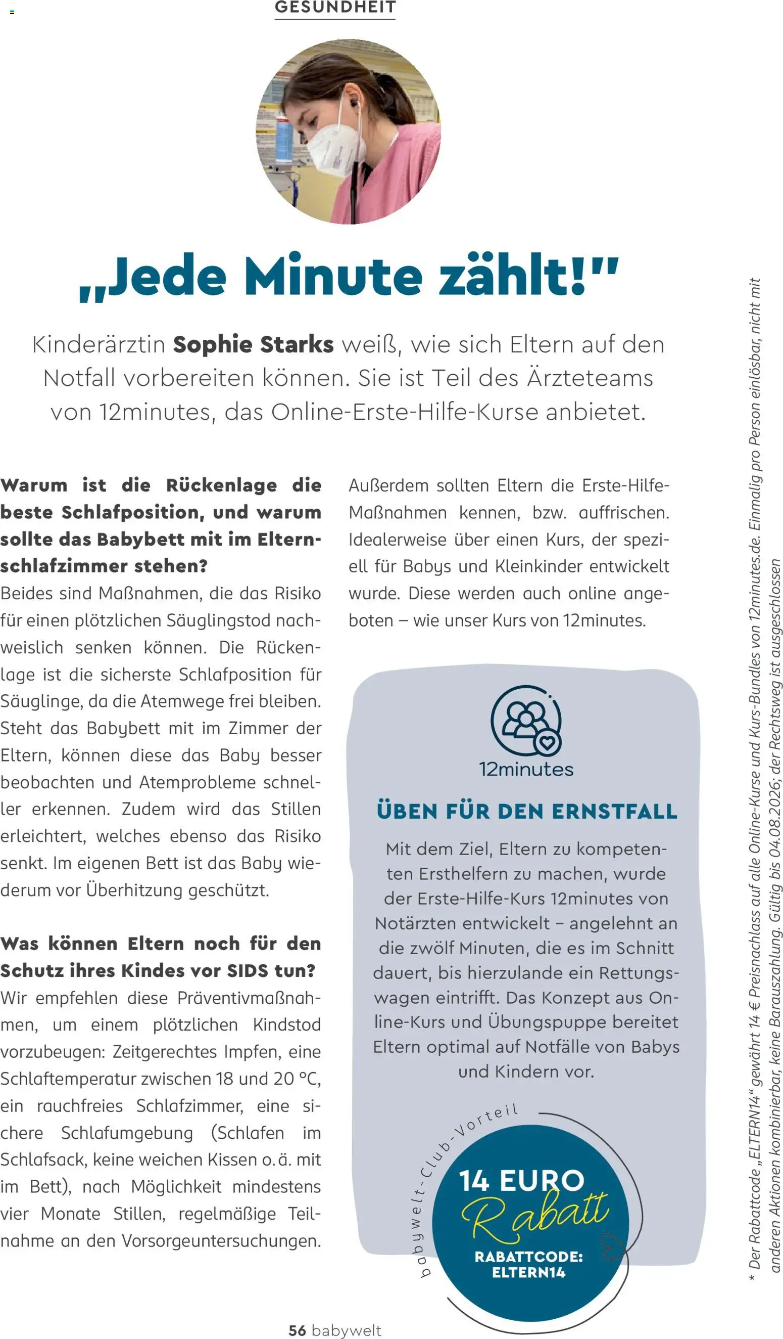 Rossmann babywelt Elternmagazin – gültig ab 11.12.2025 | Seite: 56 | Produkte: Bett, Kissen, Babybett