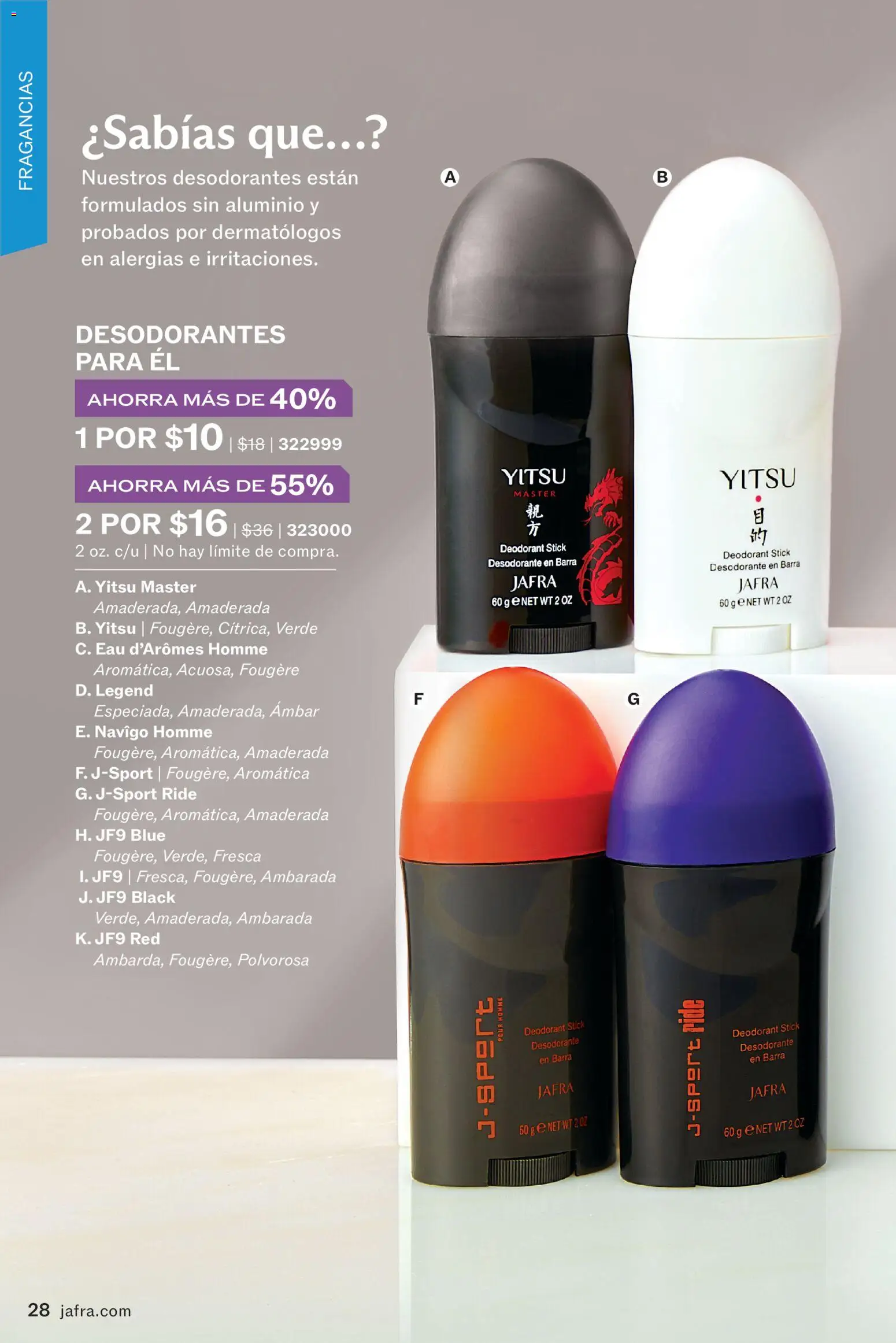 JAFRA folleto │ válido desde el 01.01.2026 | Página: 28 | Productos: Desodorante