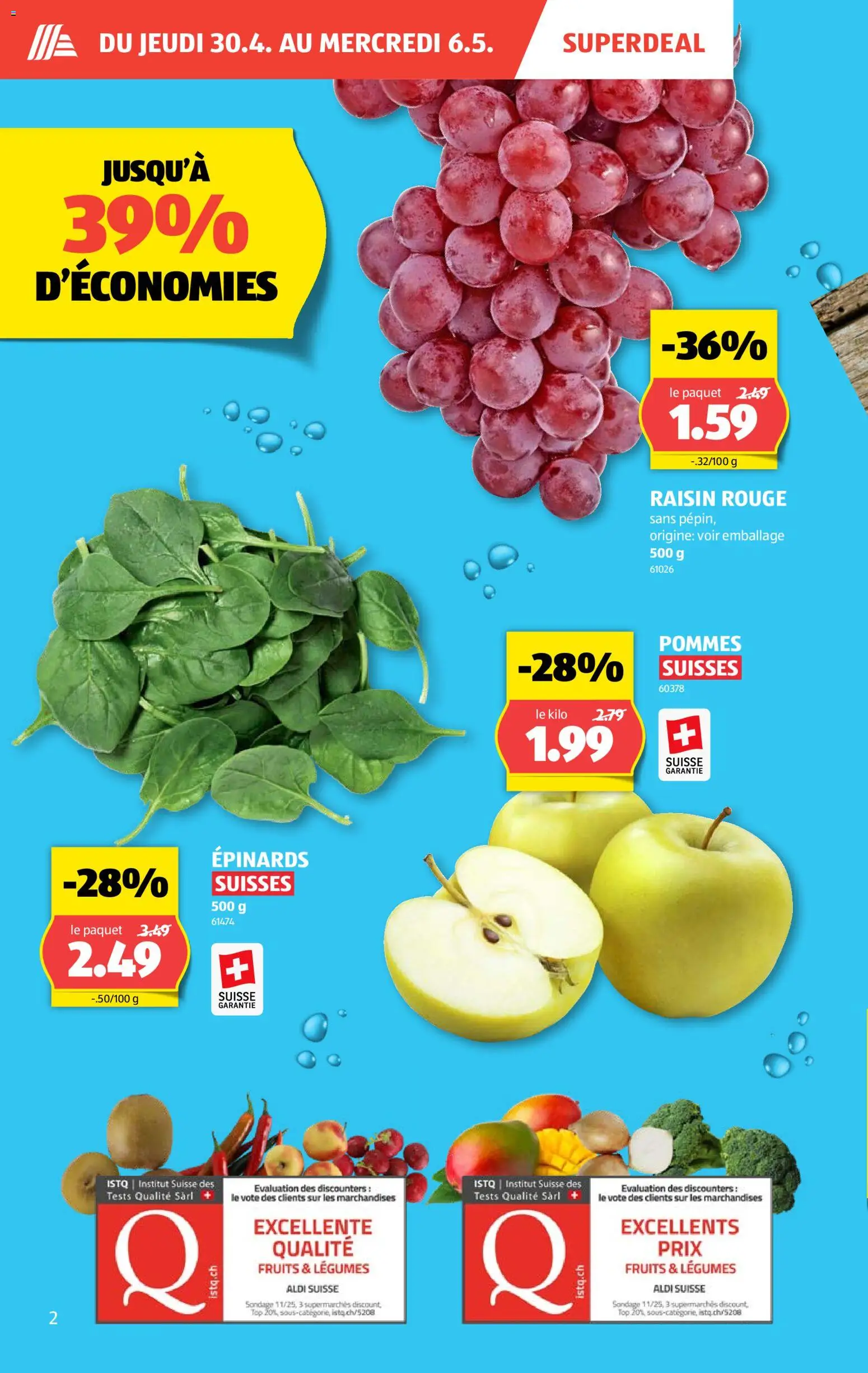 Aldi aktionen FR – gültig ab 30.04.2026 | Seite: 2 | Produkte: Rouge, Top
