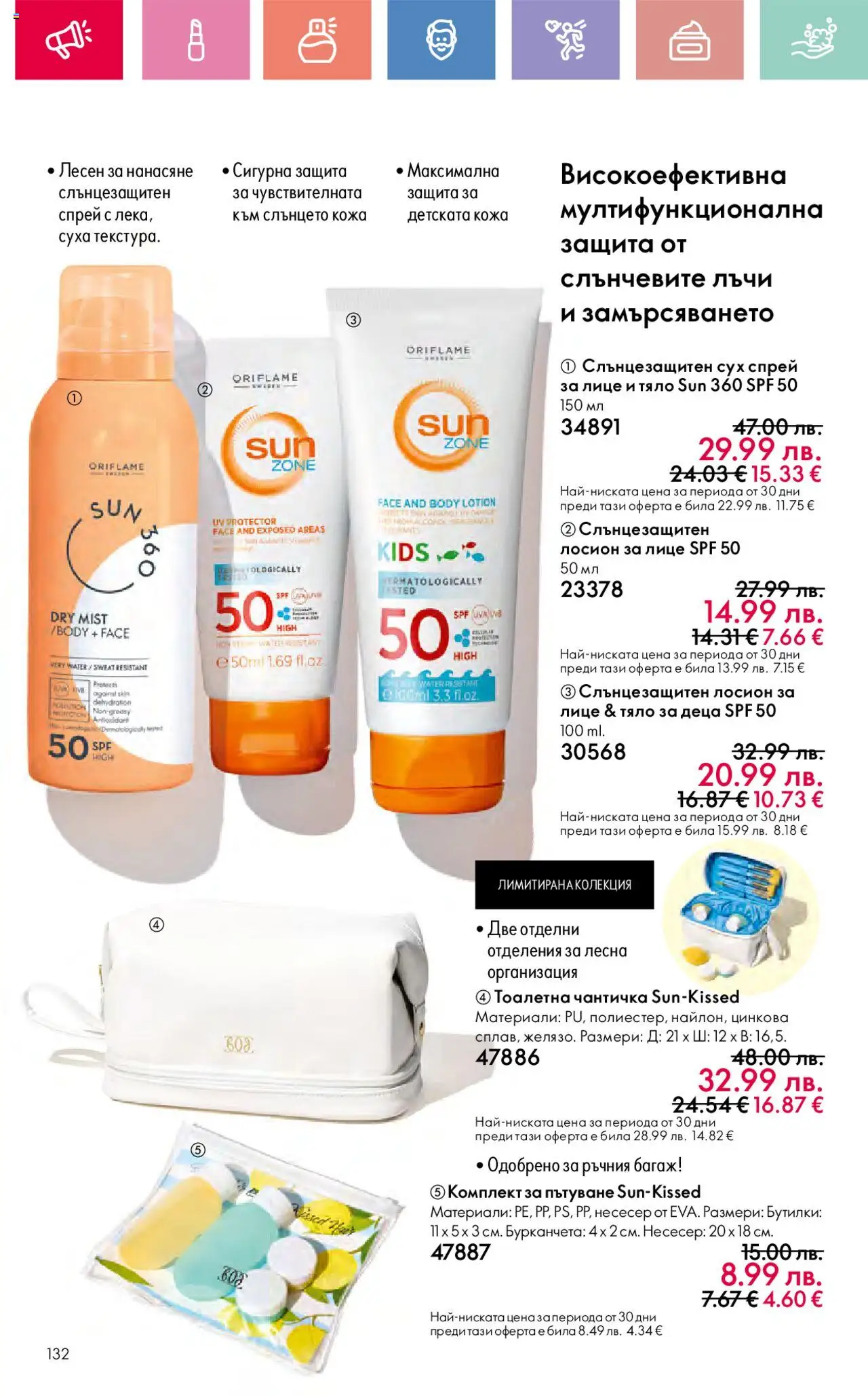  | Страница: 132 | Продукти: Лосион, Несесер, Тоалетна