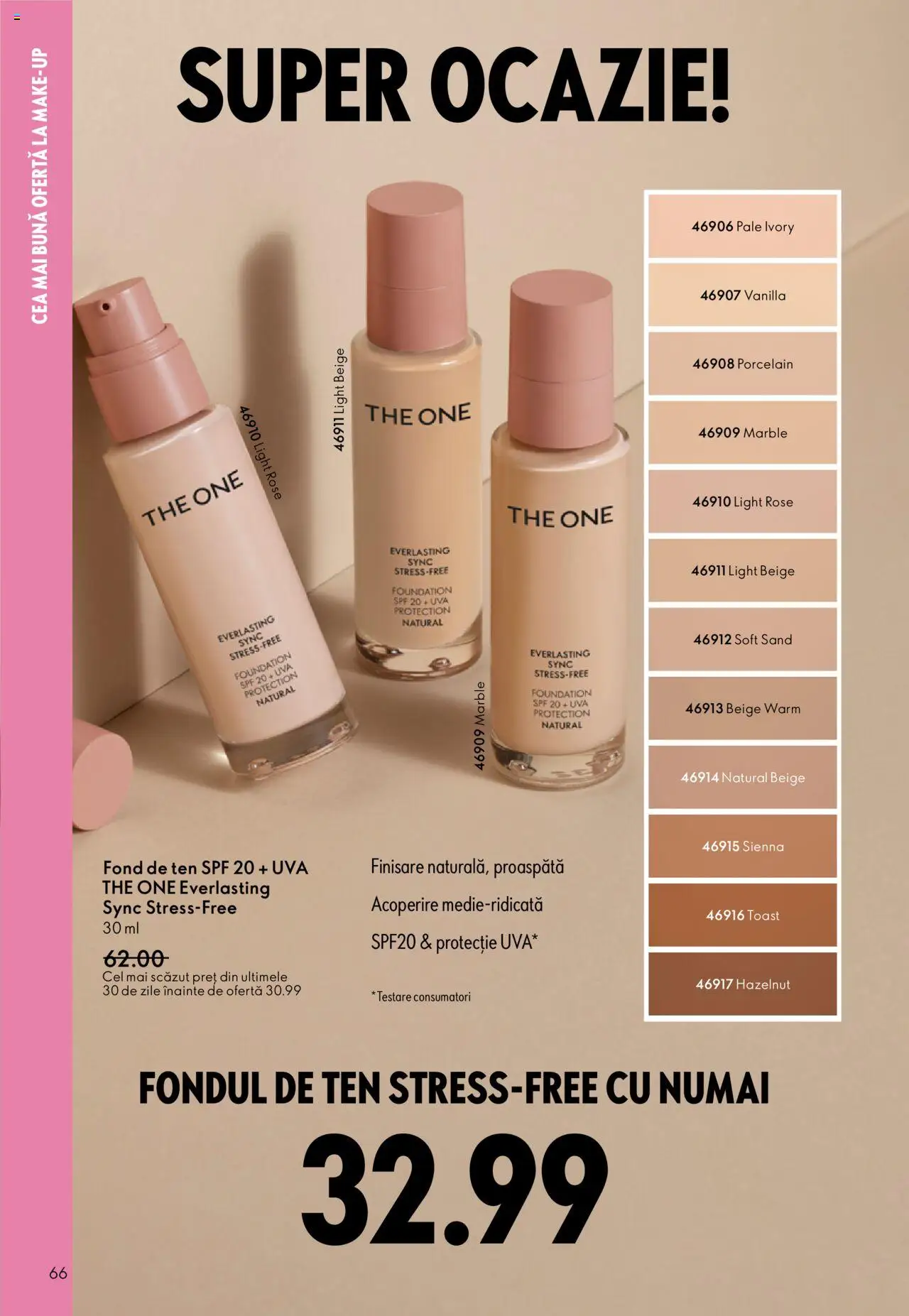 Oriflame catalog 13 2025 – valabil de la 10.09.2025 | Pagină: 66 | Produse: Fond de ten