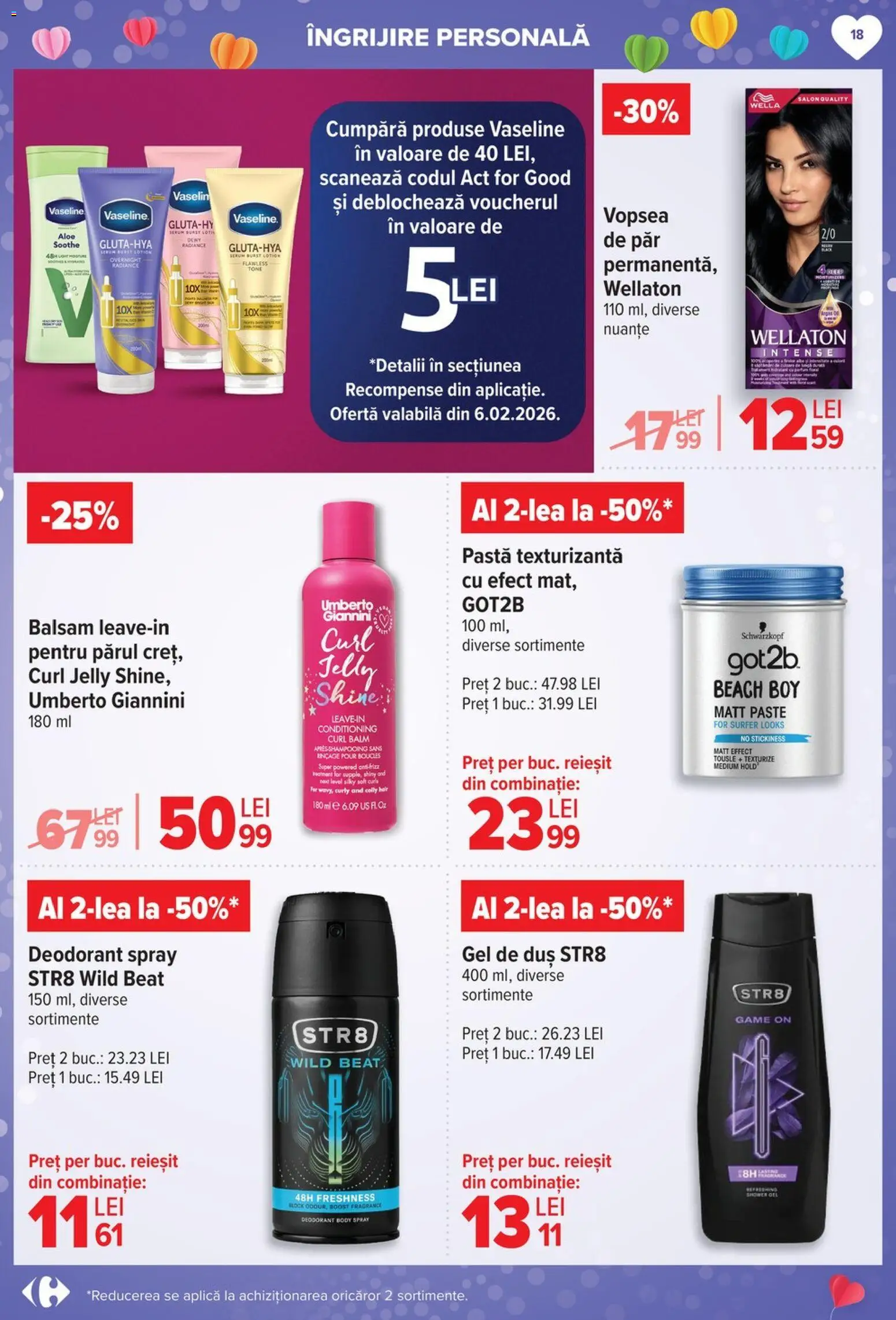 Noul catalog Carrefour – valabil de la 04.02.2026 | Pagină: 18 | Produse: After shave, Body, Balsam, Deodorant
