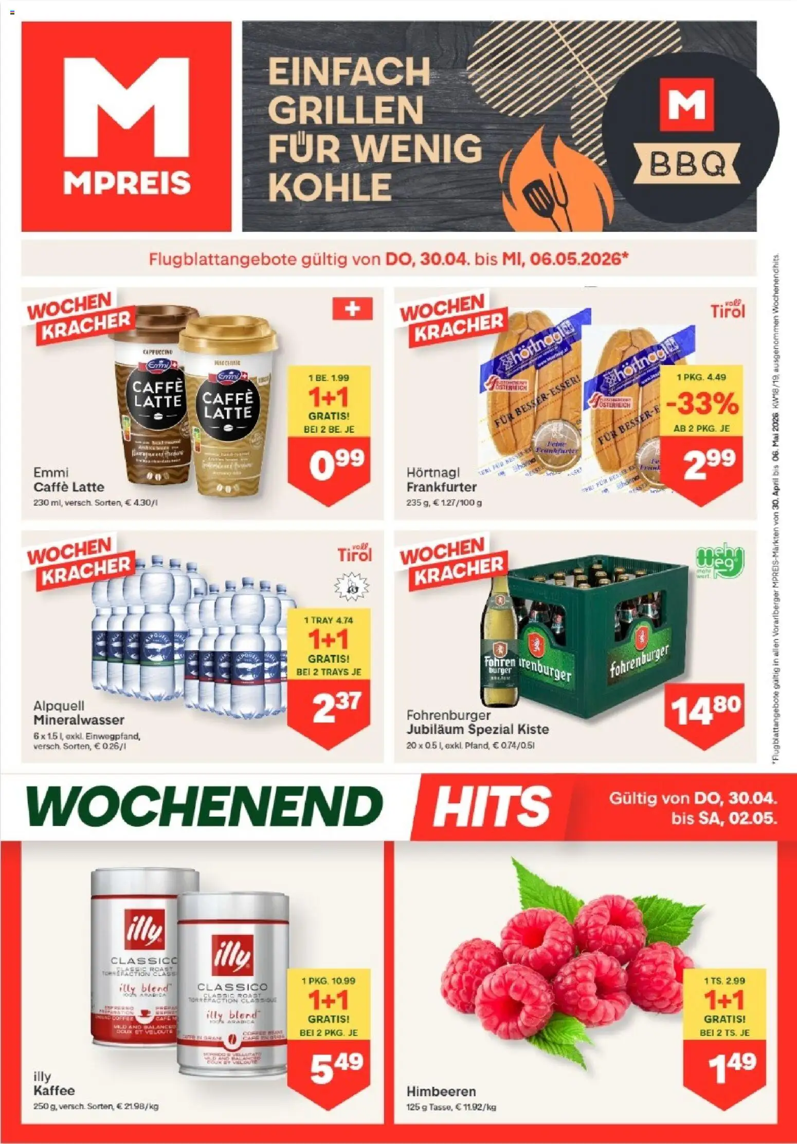 MPREIS Hohenems gültig ab 30.04.2026 | Seite: 1 | Produkte: Kaffee