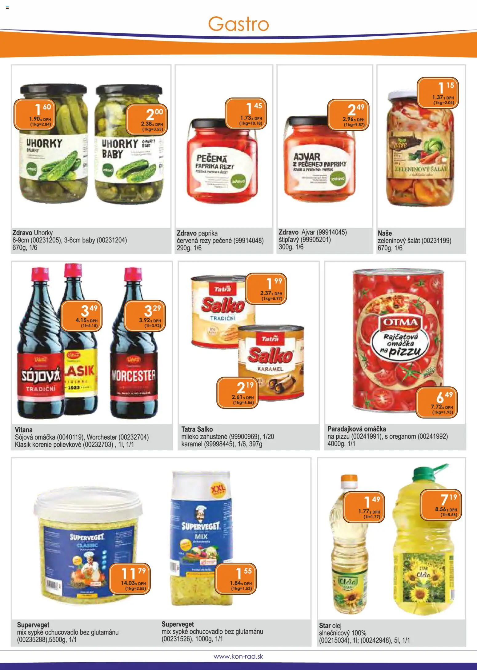 Nové KON - RAD akcie – leták je platný od 01.11.2025 | Strana: 45 | Produkty: Paprika, Olej, Salko, Šalát
