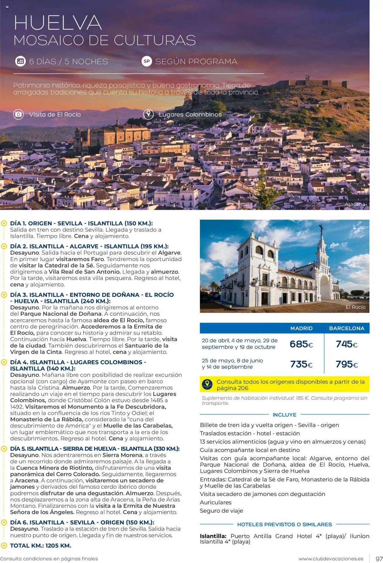 Viajes El Corte Inglés Club de Vacaciones │ válido desde el 01.01.2025 | Página: 97 | Productos: Vino, Cerdo, Auriculares, Cuna