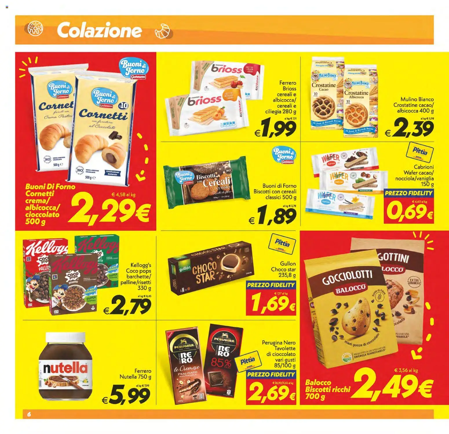 Volantino SuperConveniente del 23.01.2026 | Pagina: 6 | Prodotti: Cereali, Biscotti, Crostatine, Cacao