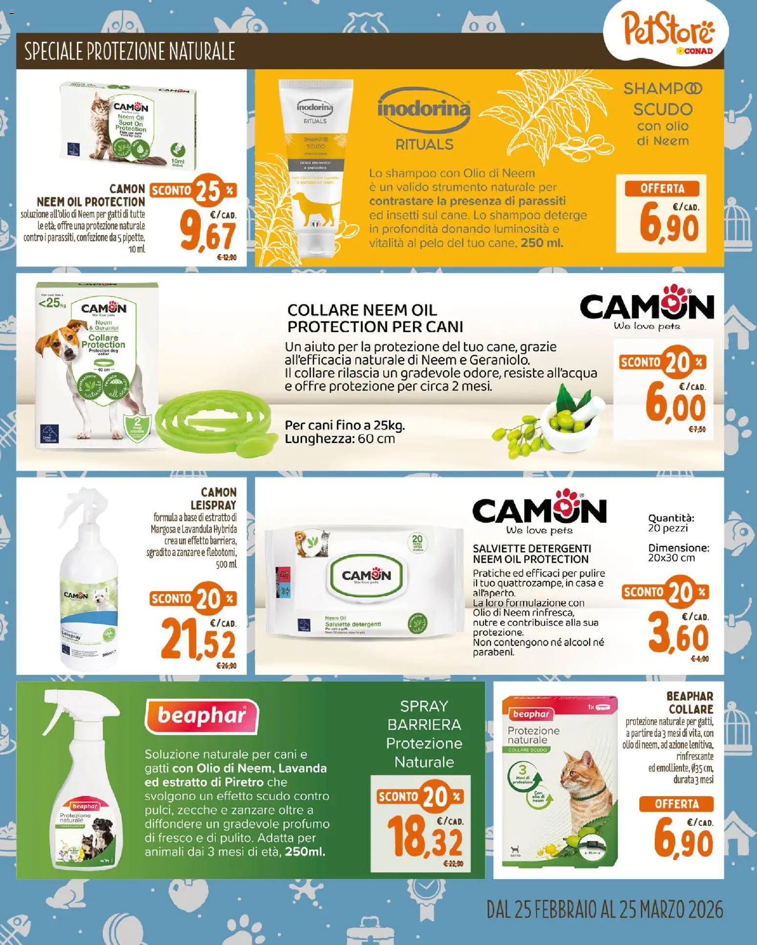 Volantino Conad del 25.02.2026 | Pagina: 7 | Prodotti: Shampoo, Olio, Lavanda, Profumo