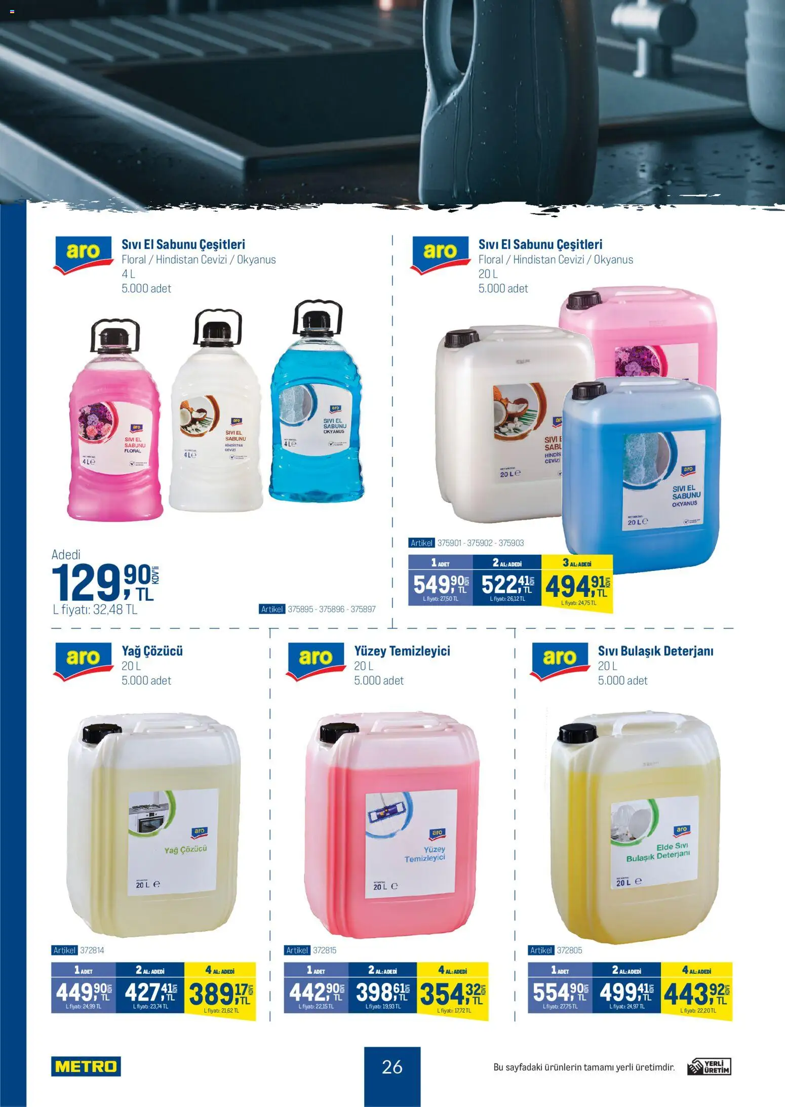 Metro - Dünya Mutfakları - 26.11.2025 tarihinden itibaren geçerlidir | Sayfa: 26 | Ürünler: Hindistan Cevizi, Yağ, Yüzey temizleyici, Yağ çözücü