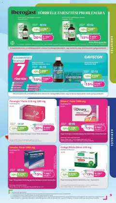 Kulcs Patika akciós ujság - amely érvényes a következő dátumtól: 01.08.2025 | Oldal: 9 | Termékek: Ginkgo biloba